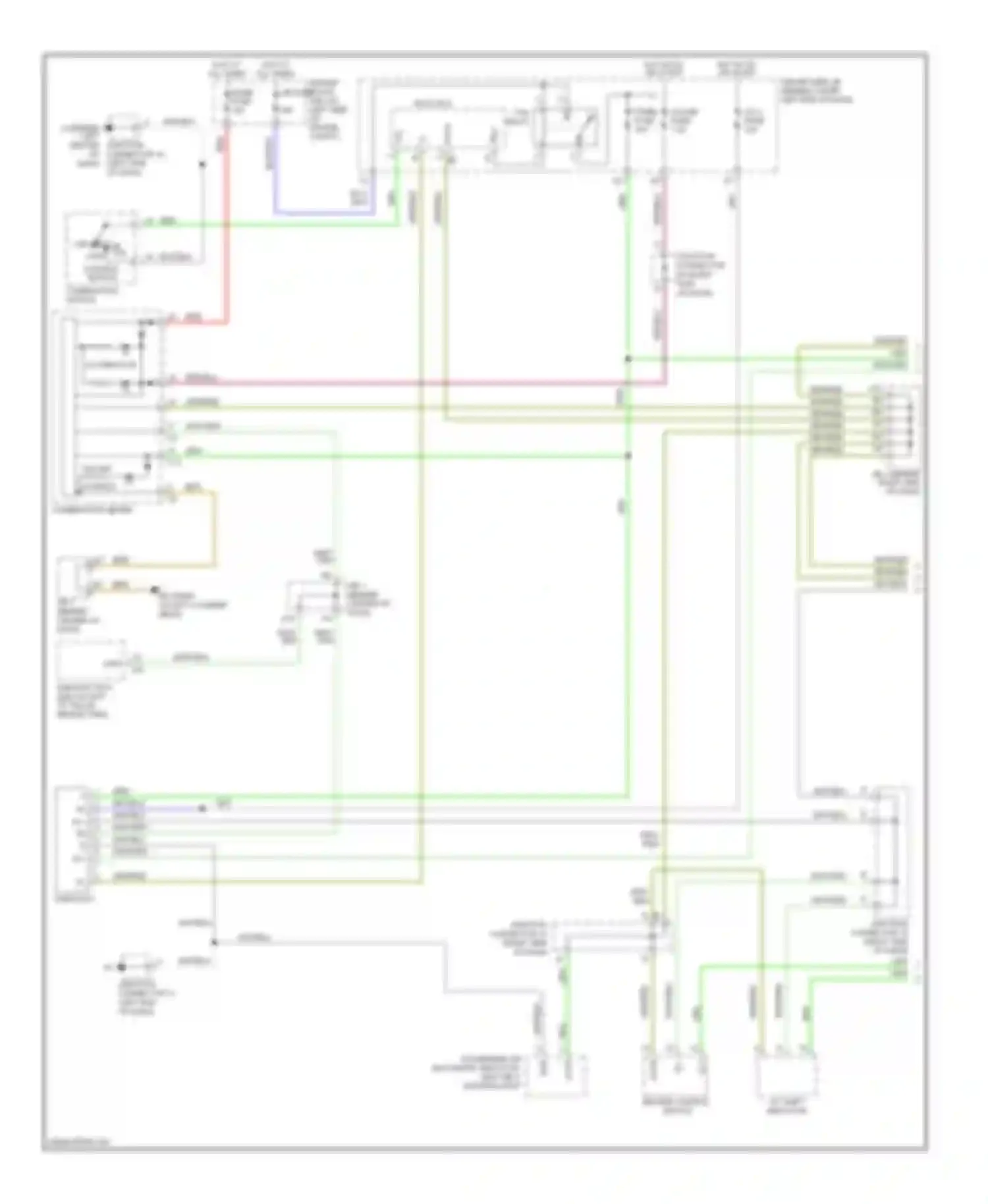 GX Lexus J120 (2002-2009): Instrument illumination circuit, with navigation (1 of 2)
