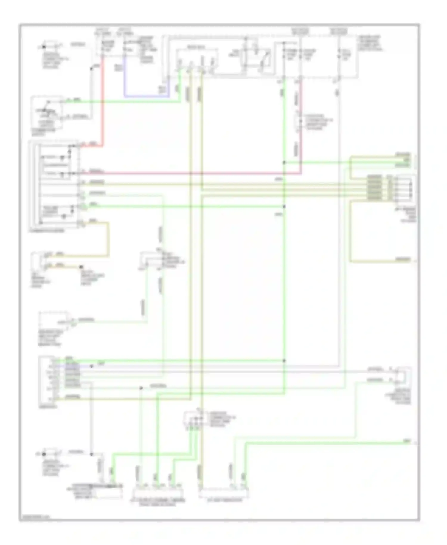 GX Lexus J120 (2002-2009): Instrument illumination circuit, without navigation (1 of 2)