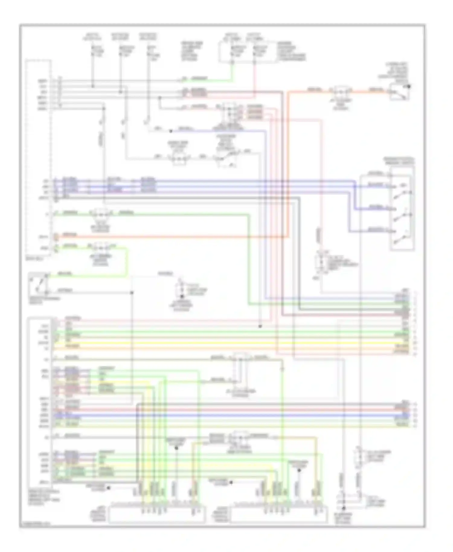 GX Lexus J120 (2002-2009): Memory systems circuit (1 of 3)