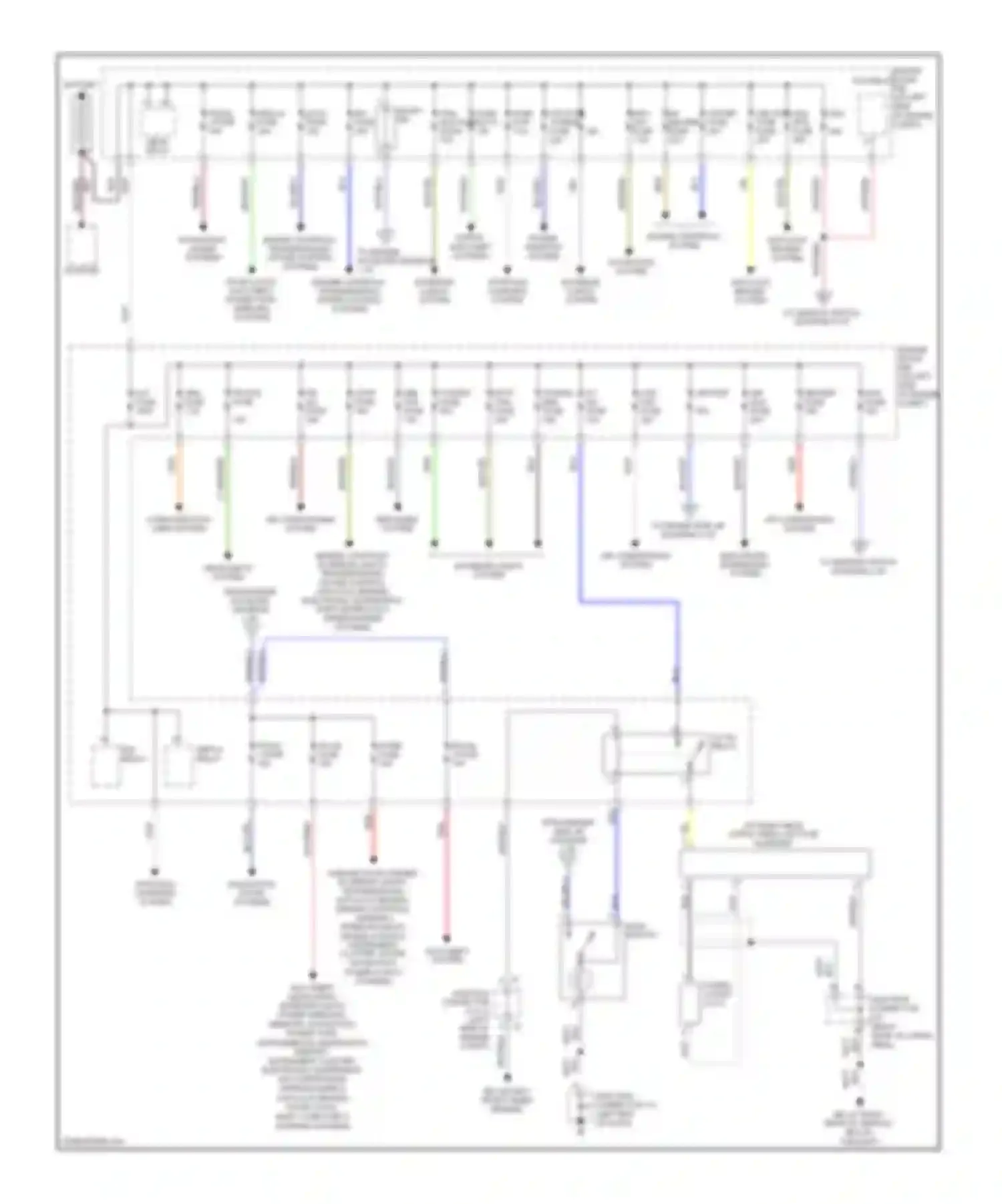 GX Lexus J120 (2002-2009): Power distribution circuit (1 of 2)