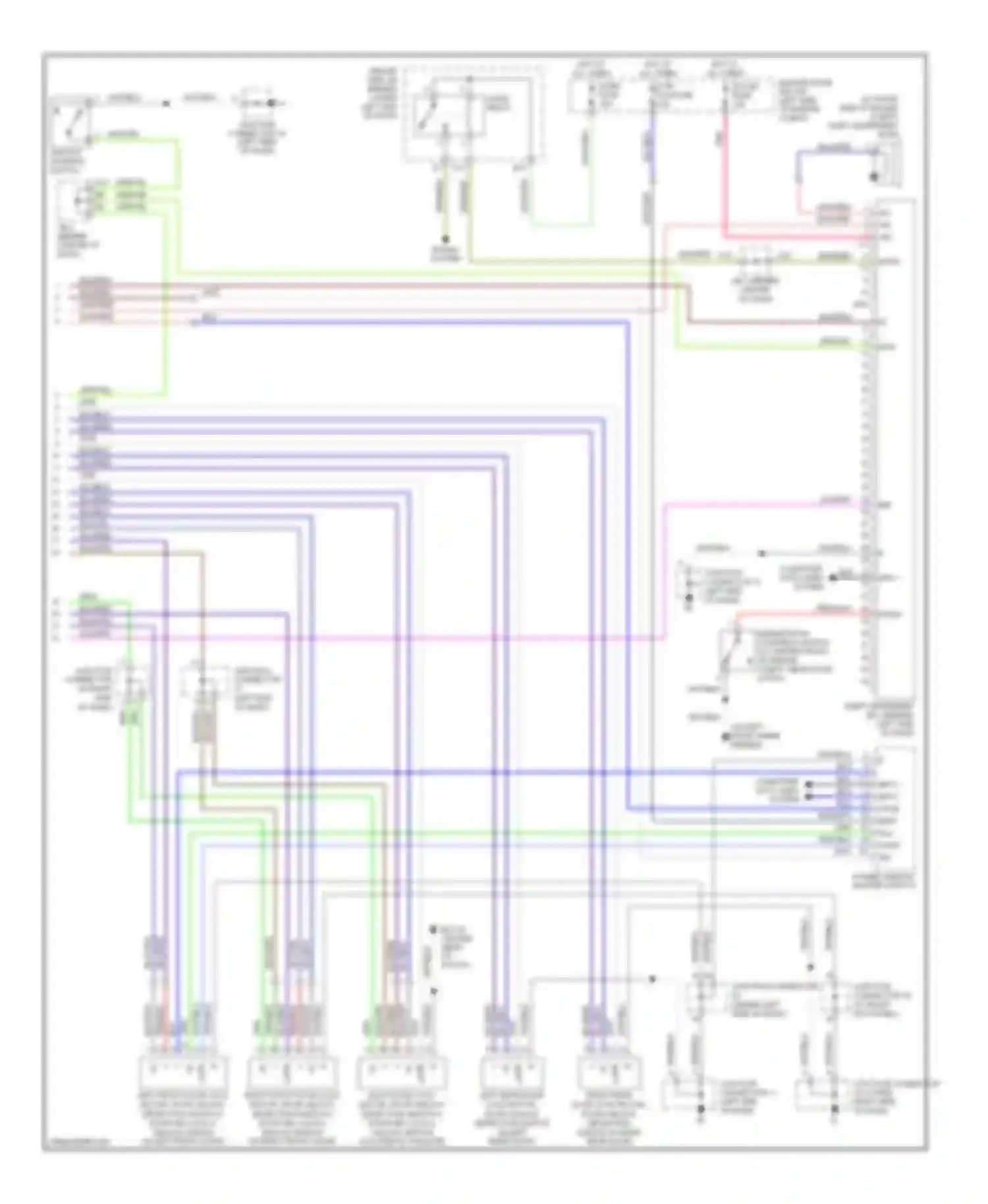 GX Lexus J120 (2002-2009): Power door locks circuit (2 of 2)
