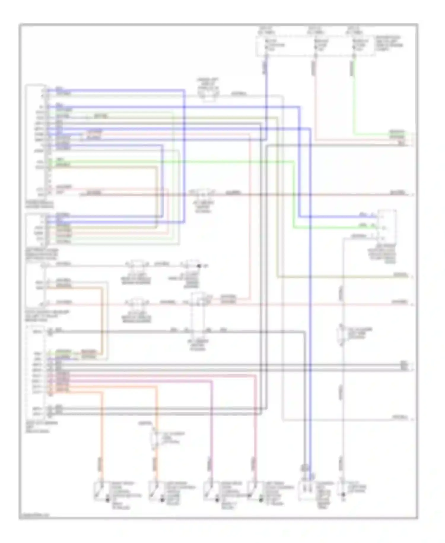 GX Lexus J120 (2002-2009): Power windows circuit (1 of 2)