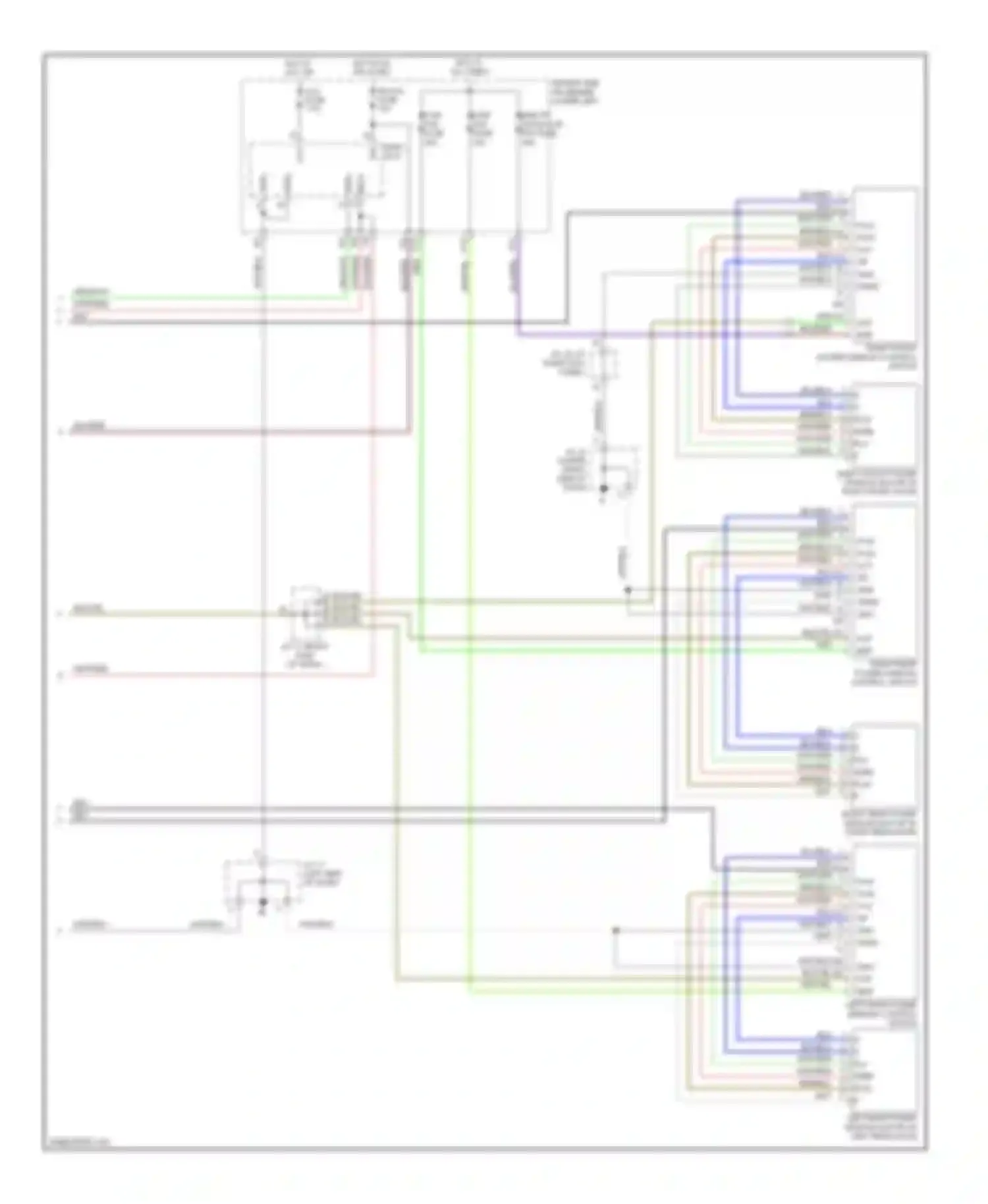 GX Lexus J120 (2002-2009): Power windows circuit (2 of 2)