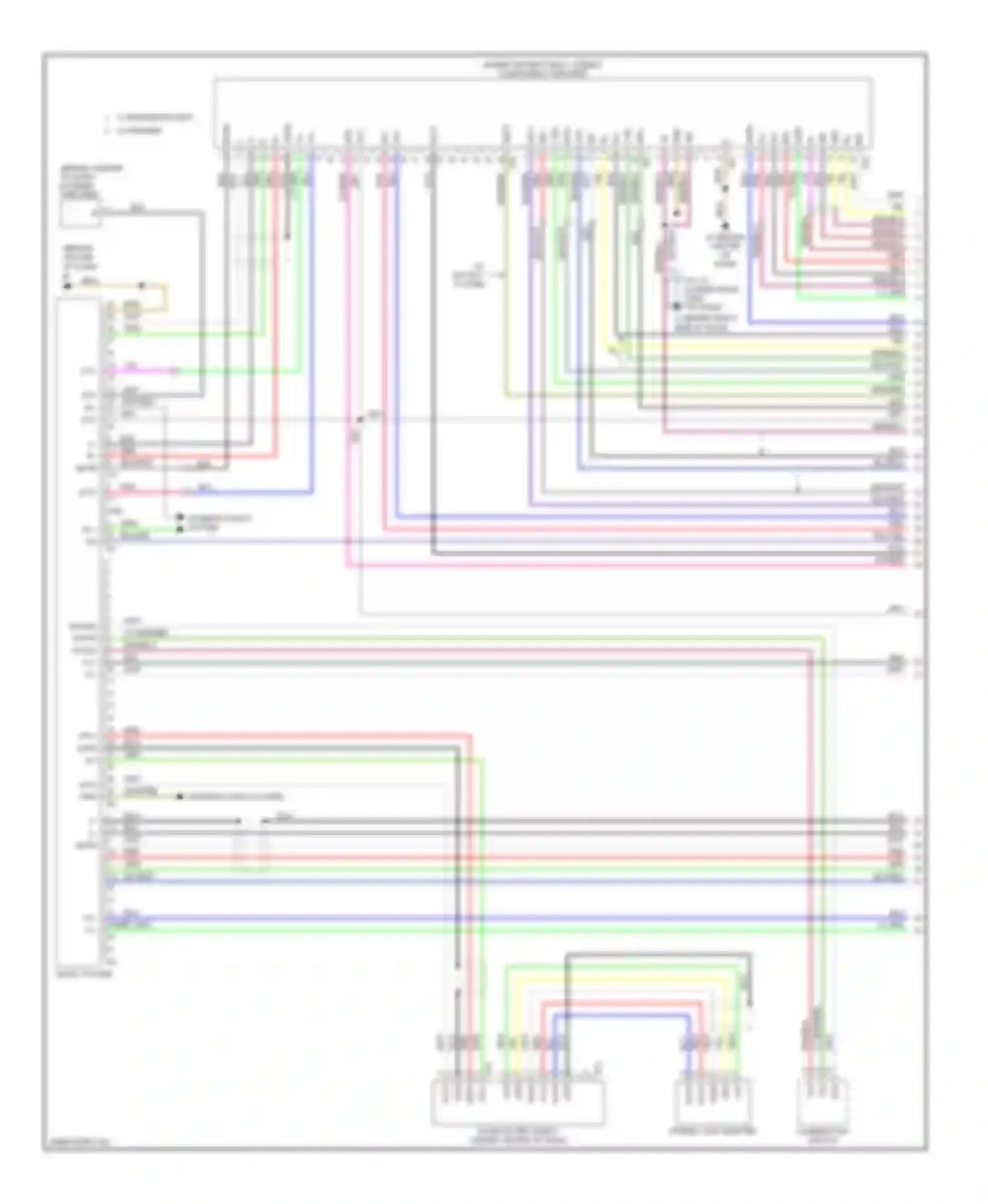 GX Lexus J120 (2002-2009): Radio circuit, with navigation (1 of 3)
