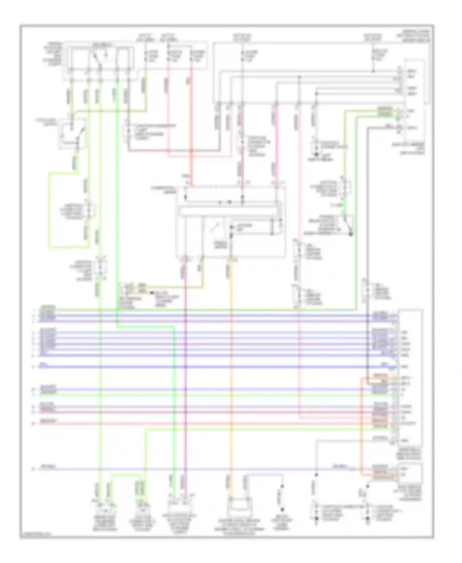 GX Lexus J120 (2002-2009): Front wiper/washer circuit, with rain sensor (2 of 2)