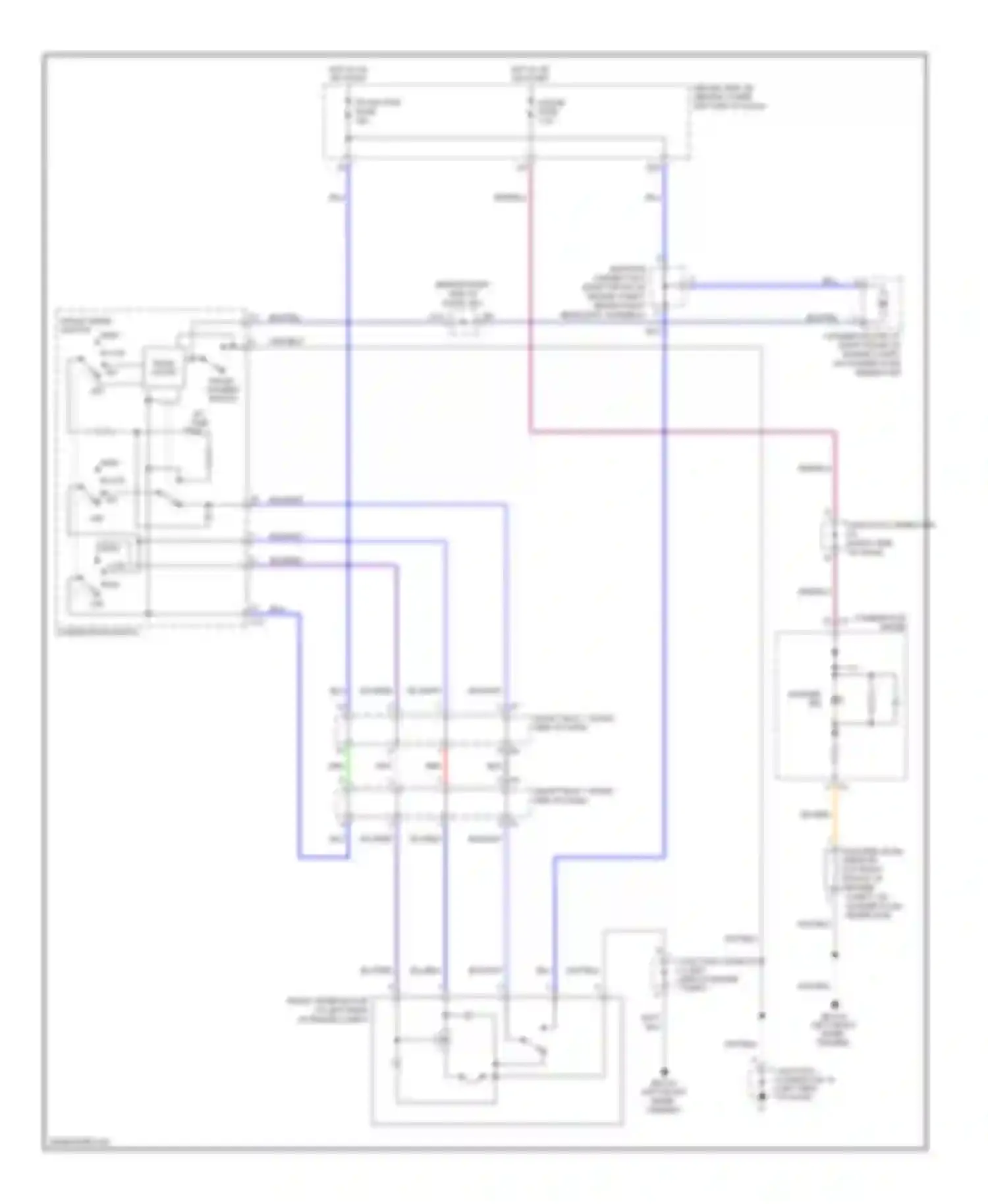 GX Lexus J120 (2002-2009): Front wiper/washer circuit, without rain sensor