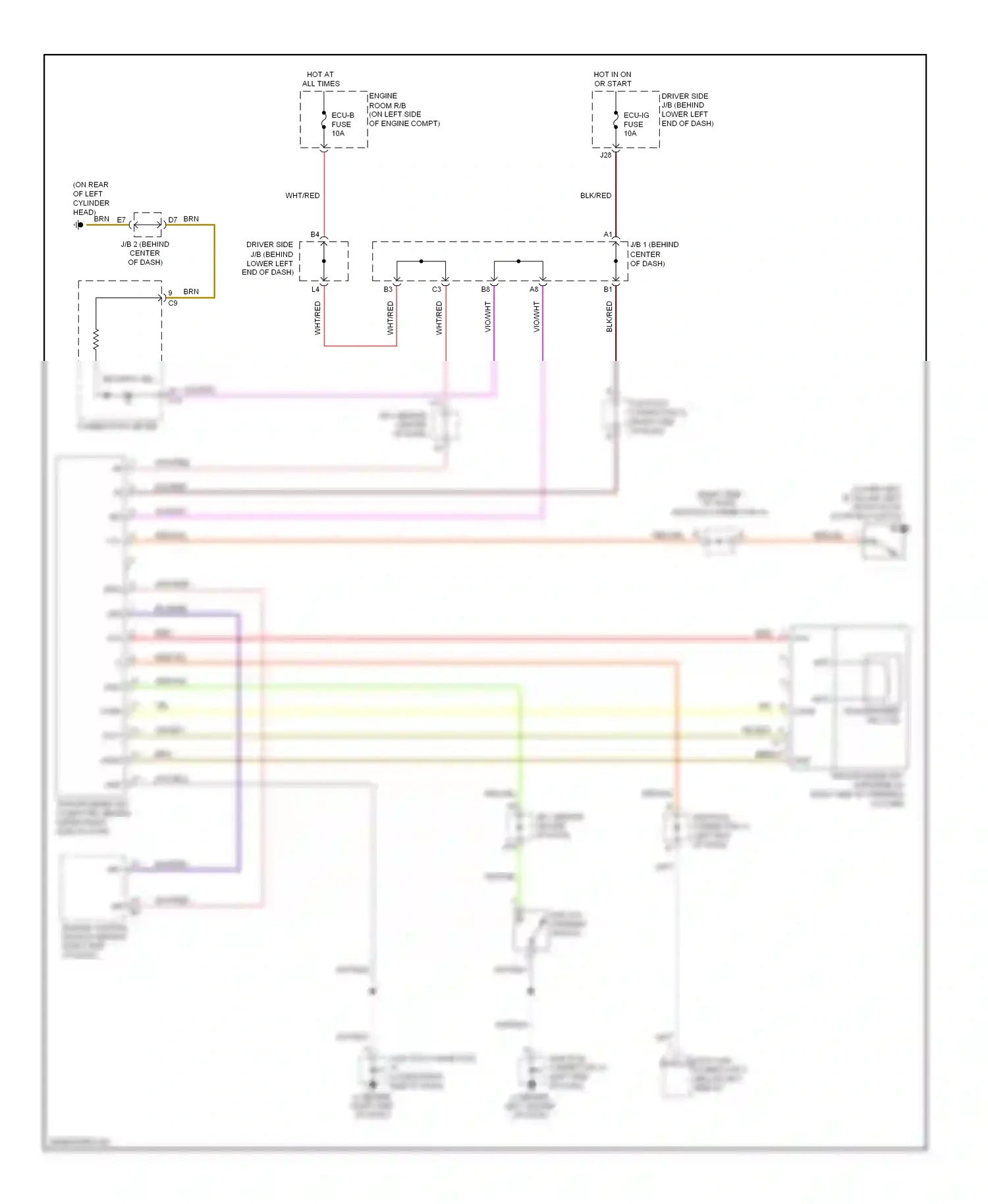 Lexus GX J120 (2002-2009) code wiring diagram  (1 of 1)