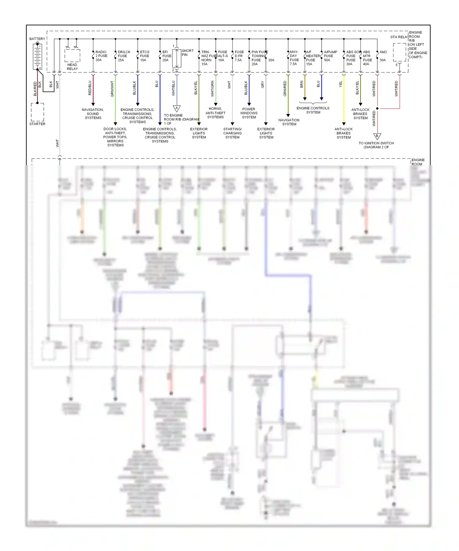 Lexus GX J120 (2002-2009) computer data lines system wiring diagram  (8 of 12)
