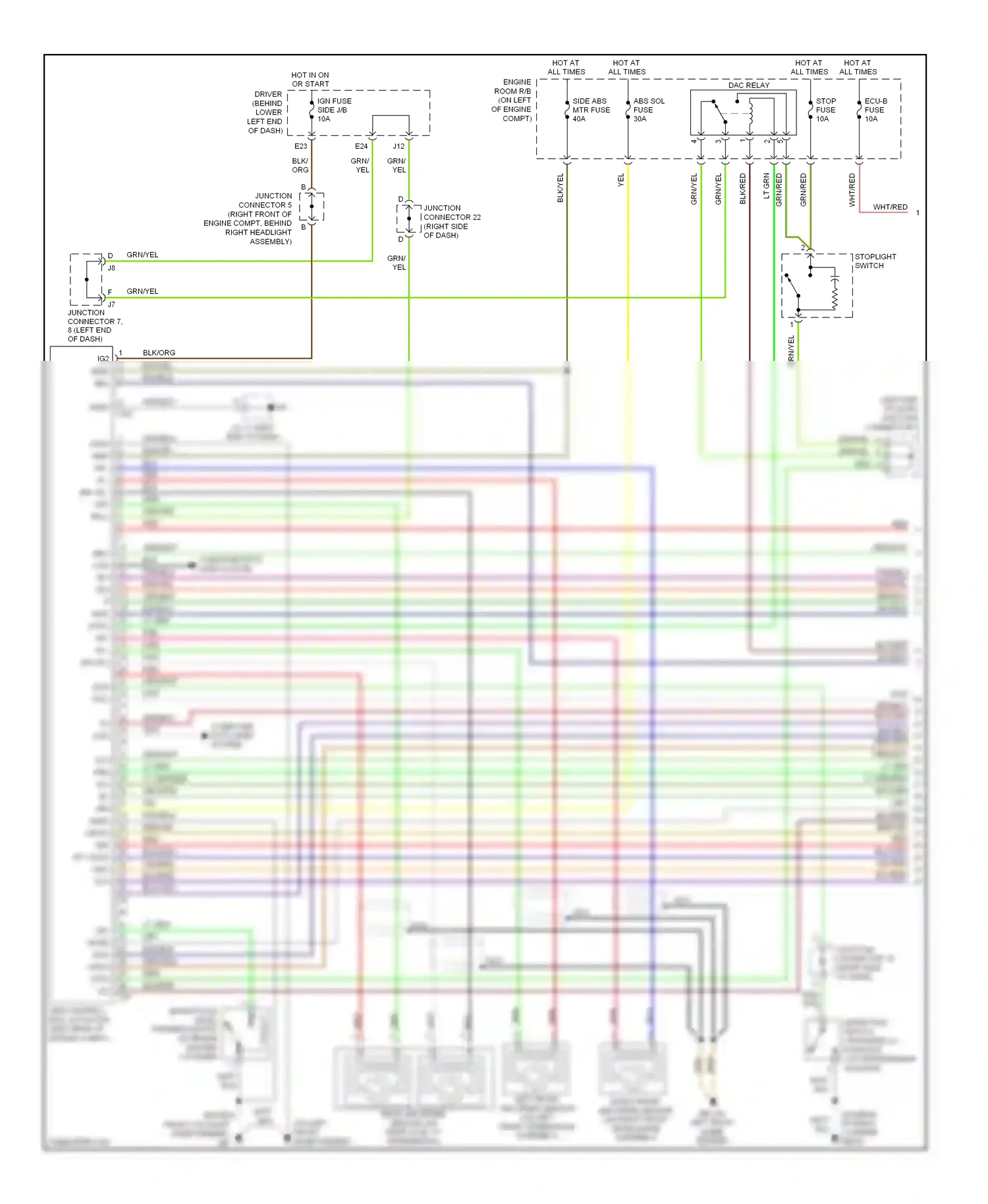 Lexus GX J120 (2002-2009) computer data lines system wiring diagram  (1 of 12)