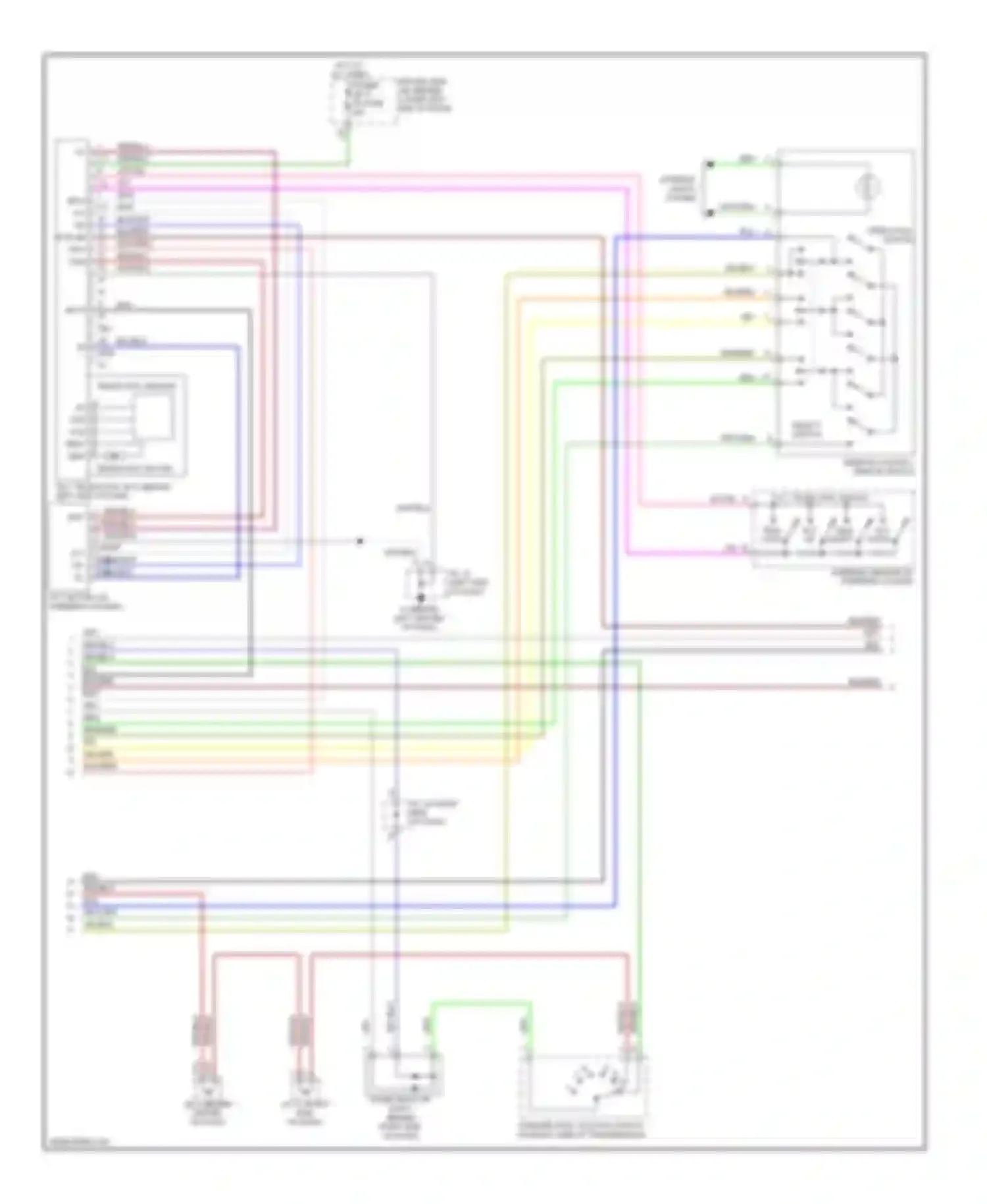 Wiring diagram remote control mirror switch for Lexus GX J120 (2002-2009) (3 of 3)