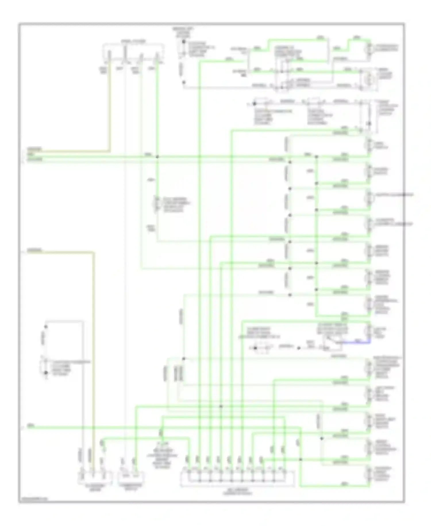 Wiring diagram roll sensing curtain shield for Lexus GX J120 (2002-2009) (2 of 2)
