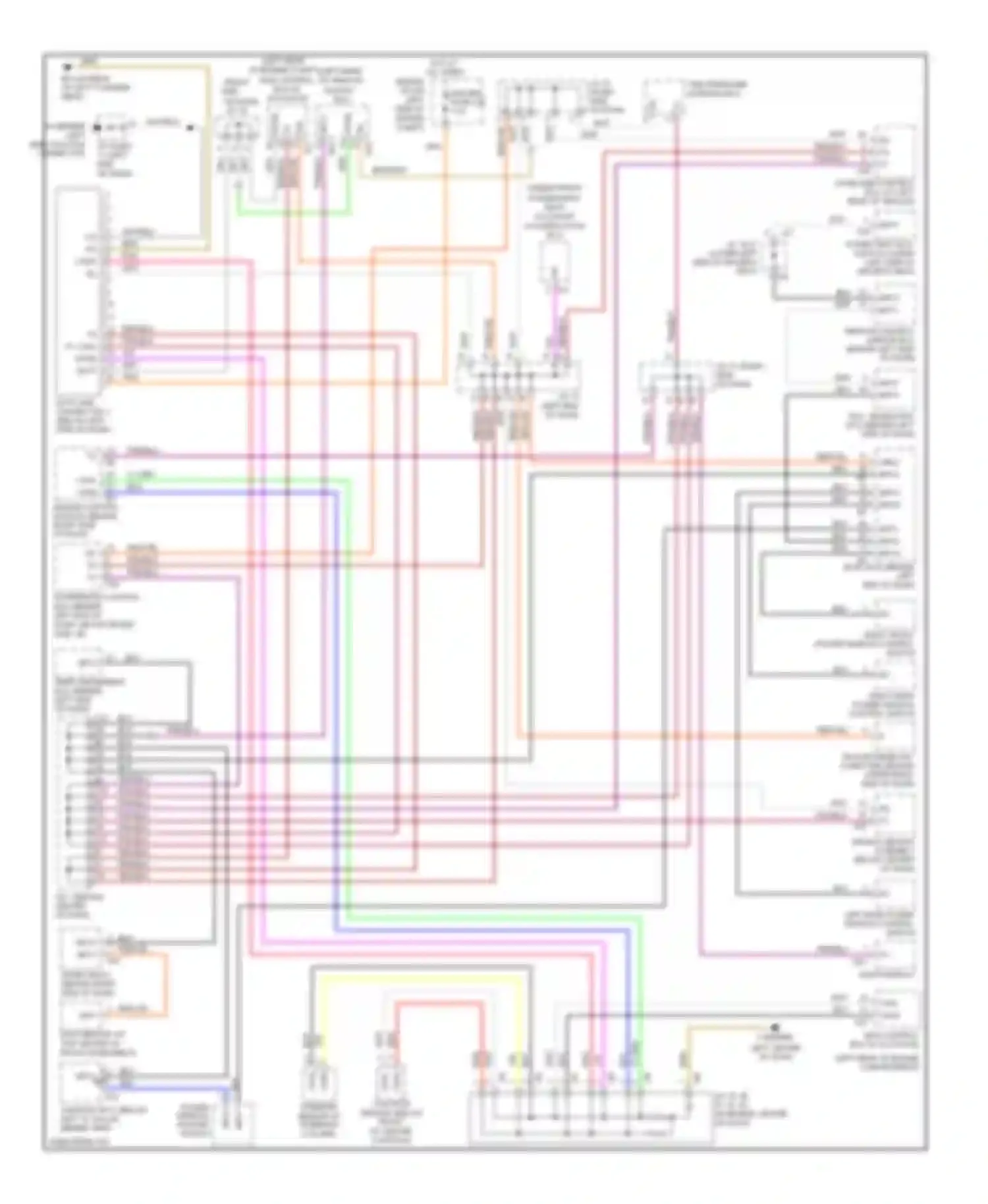 Wiring diagram skid control ecu w/ actuator for Lexus GX J120 (2002-2009) (1 of 3)