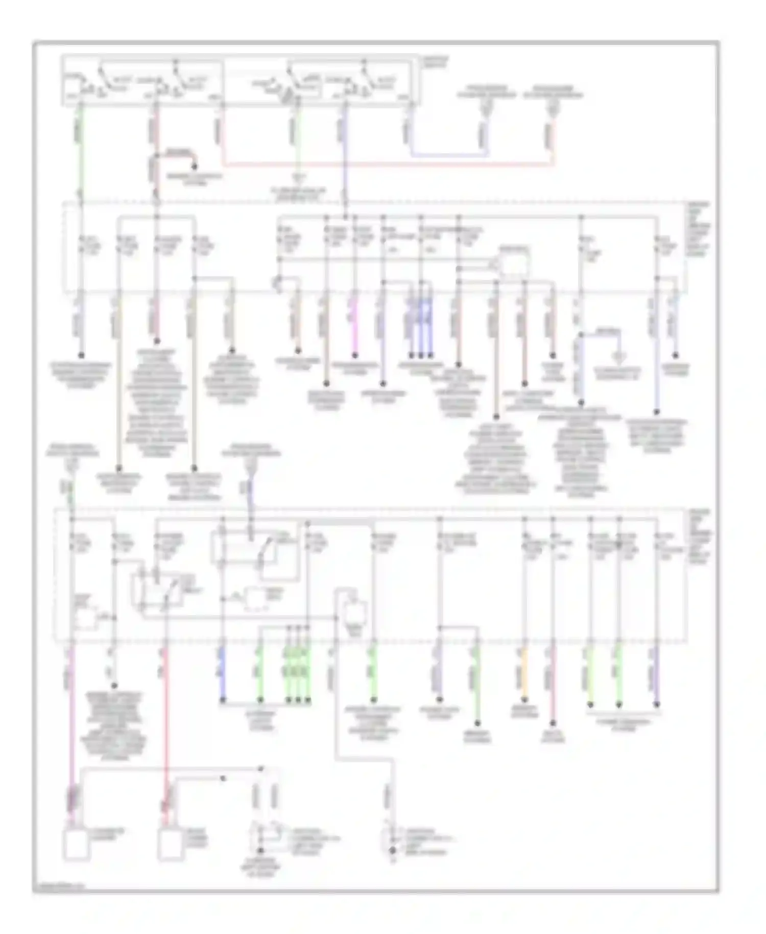 Wiring diagram suspension, navigation, air conditioning systems for Lexus GX J120 (2002-2009) (1 of 1)