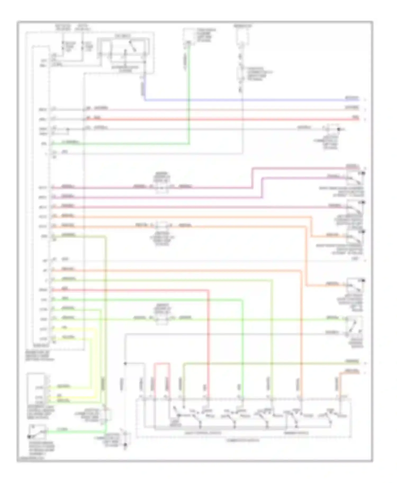 Wiring diagram unlock warning switch for Lexus GX J120 (2002-2009) (2 of 6)
