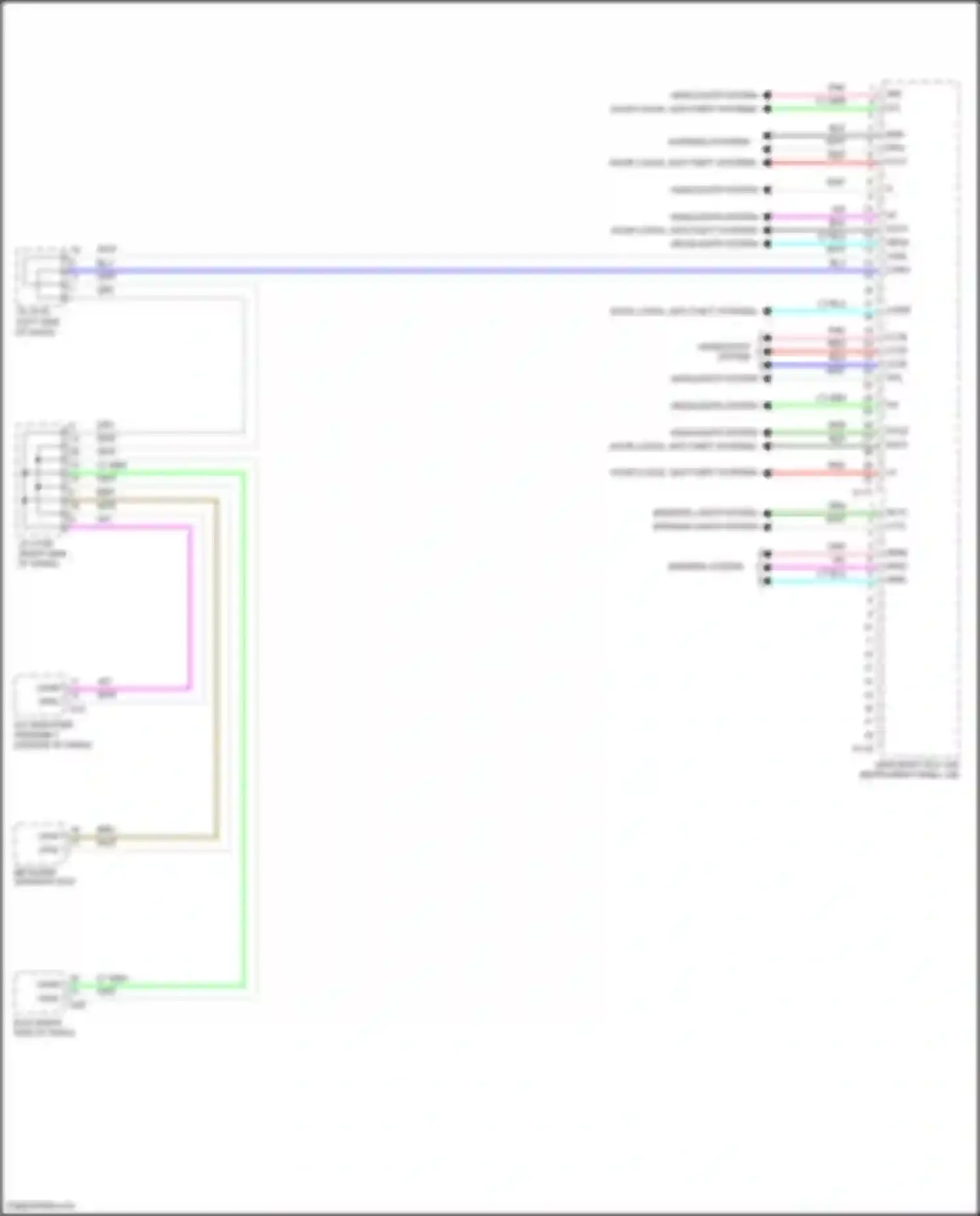GX Lexus J150 facelift 2 (2019-2023): Body control modules circuit (2 of 2)