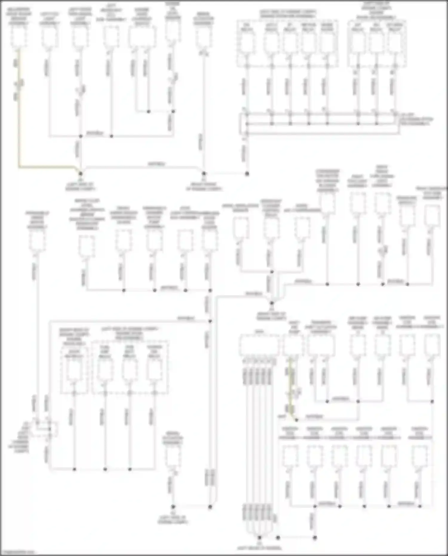 GX Lexus J150 facelift 2 (2019-2023): Ground distribution circuit (1 of 5)
