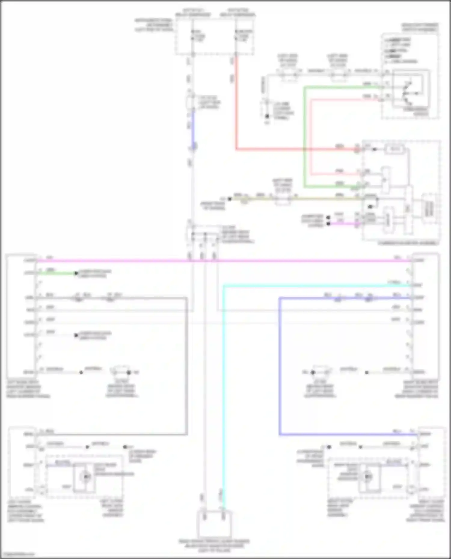 GX Lexus J150 facelift 2 (2019-2023): Blind spot monitoring circuit