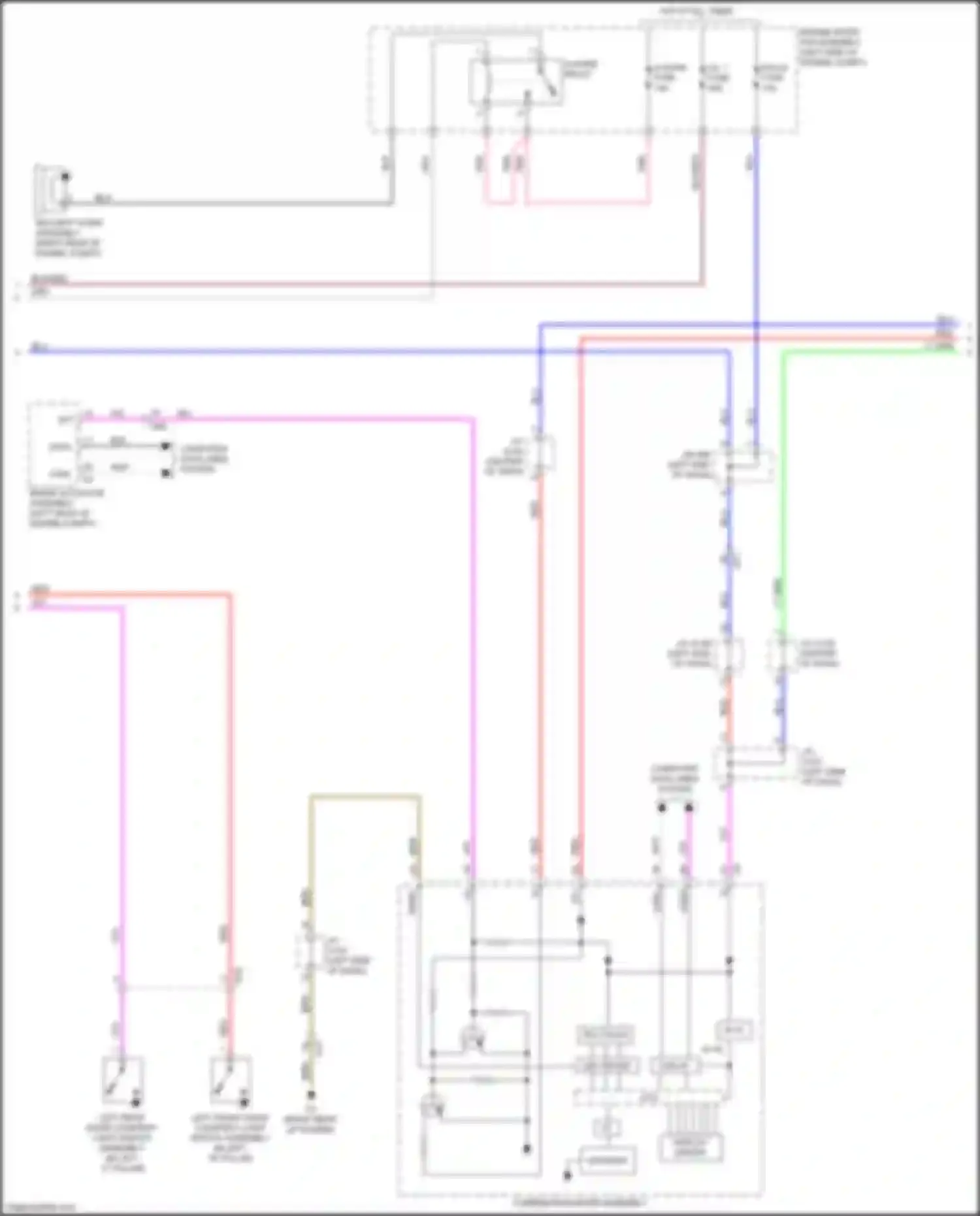 GX Lexus J150 facelift 2 (2019-2023): Power door locks circuit (3 of 5)