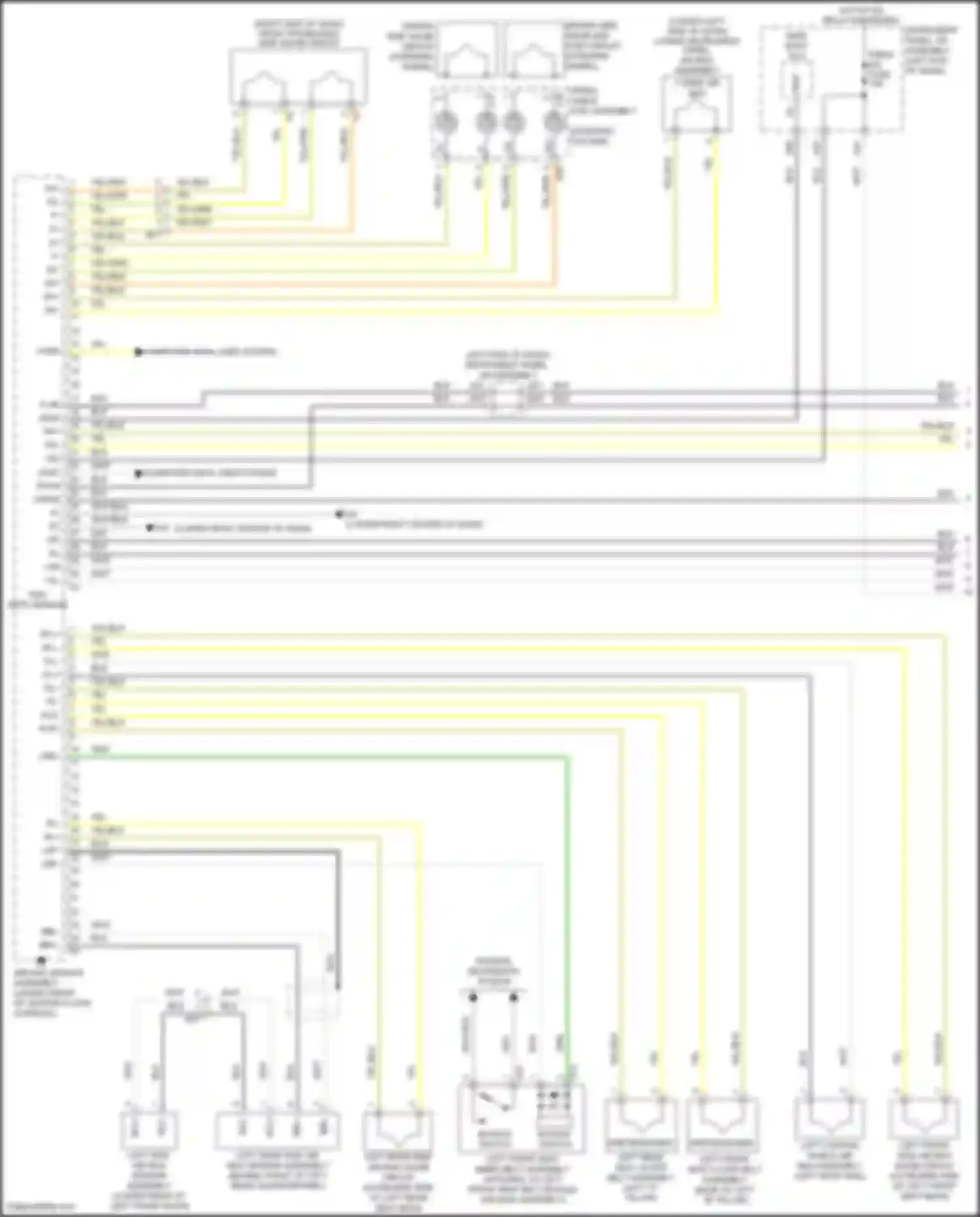 GX Lexus J150 facelift 2 (2019-2023): Supplemental restraints circuit (1 of 3)