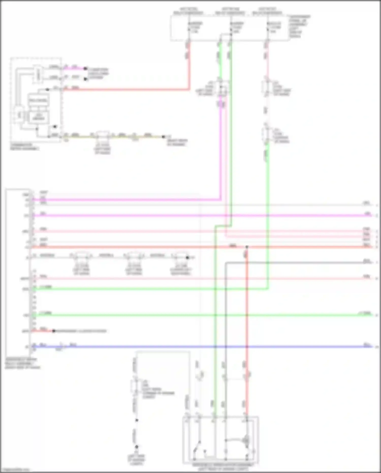 GX Lexus J150 facelift 2 (2019-2023): Front wiper/washer circuit, w/ auto wiper system (1 of 2)