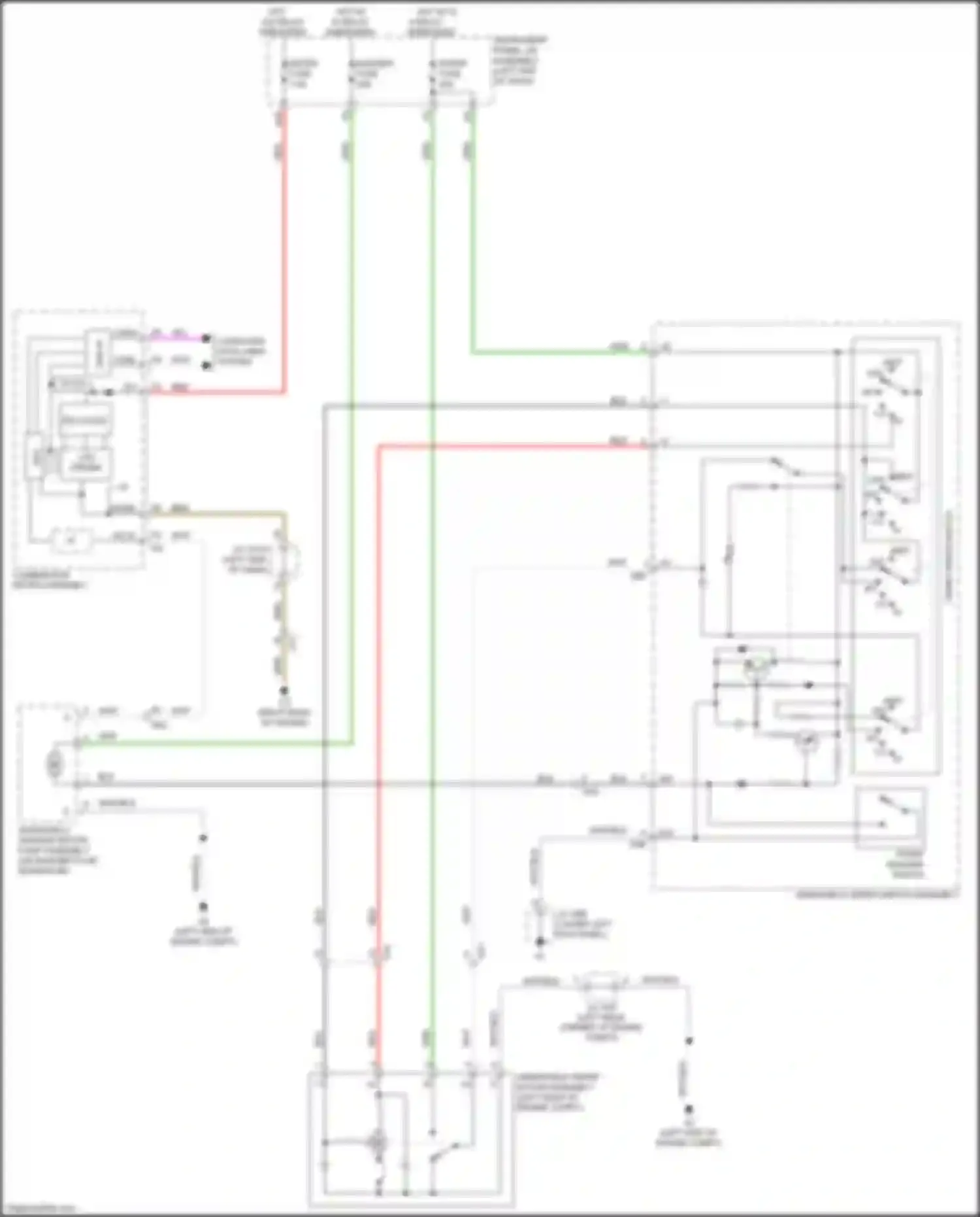 GX Lexus J150 facelift 2 (2019-2023): Front wiper/washer circuit, w/o auto wiper system