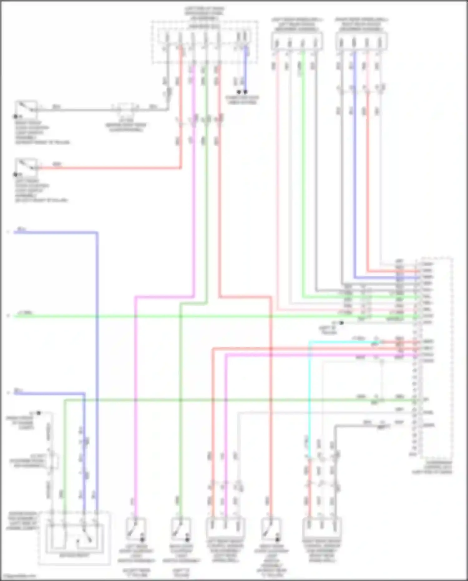 Wiring diagram air sus relay for Lexus GX J150 facelift 2 (2019-2023) (1 of 3)