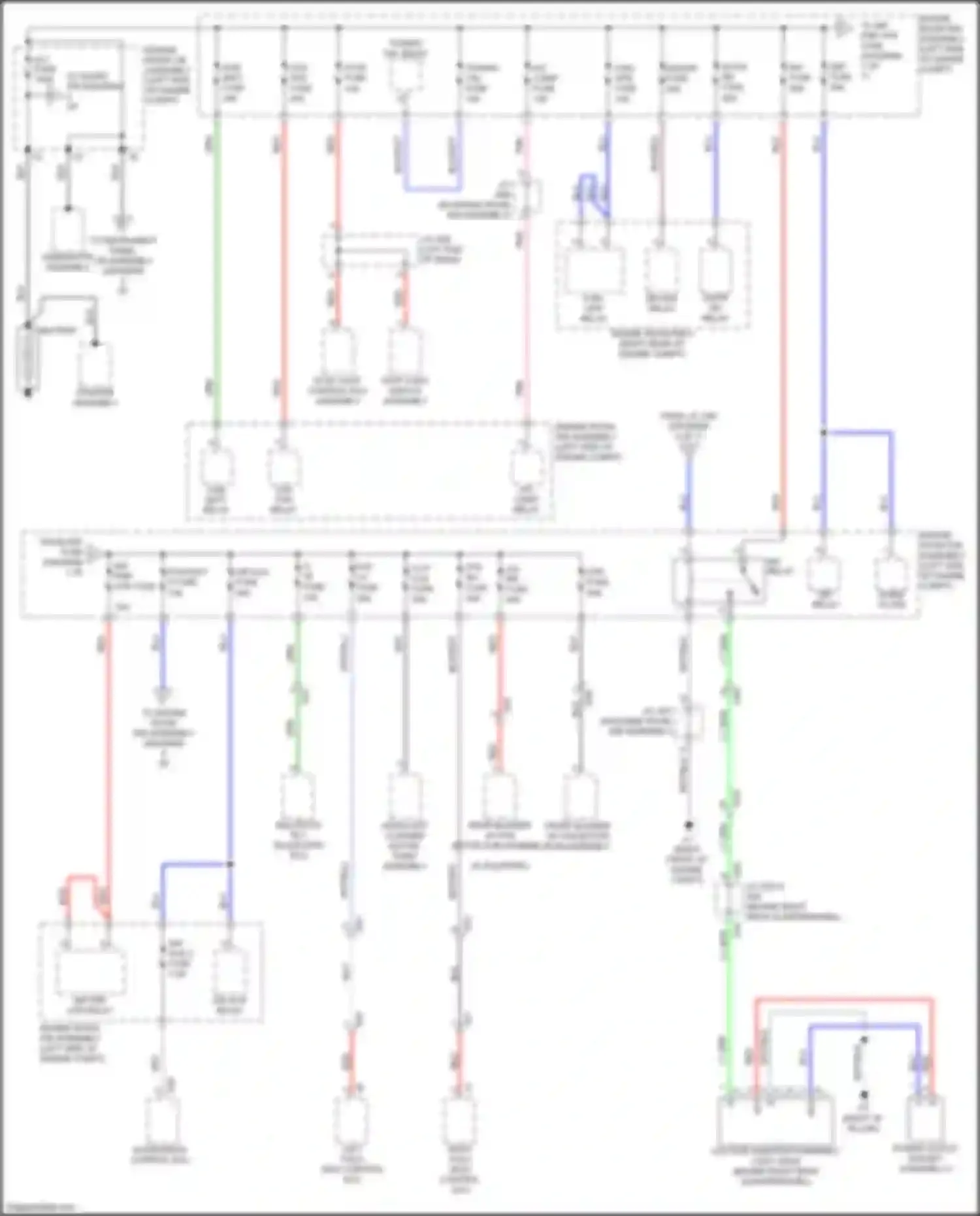 Wiring diagram air sus relay for Lexus GX J150 facelift 2 (2019-2023) (3 of 3)