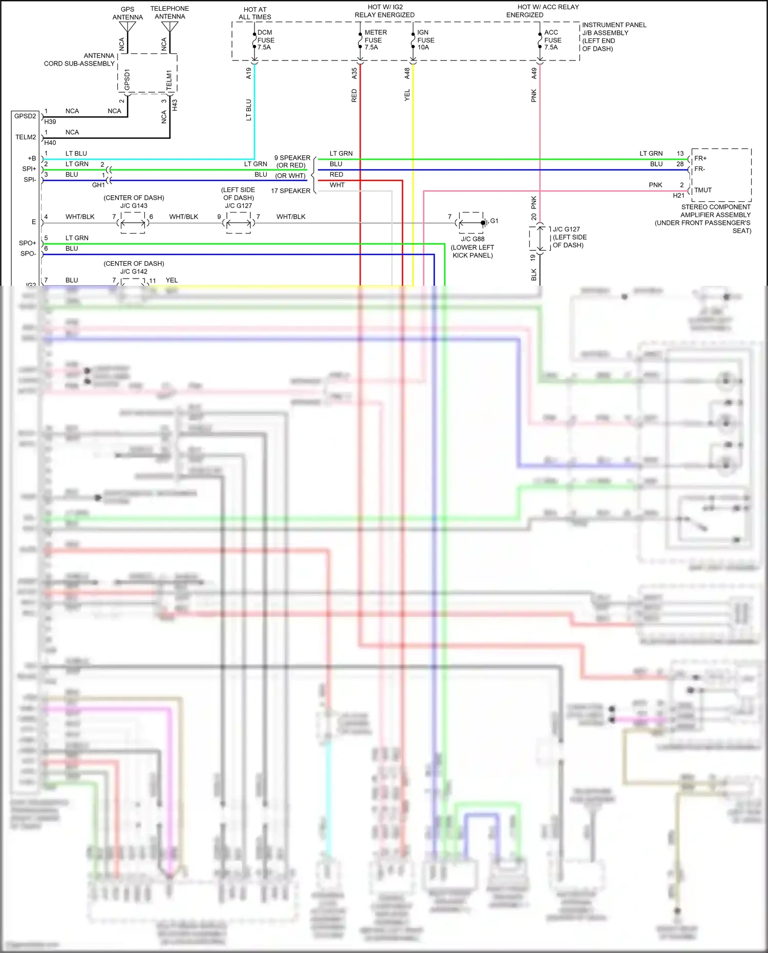 Lexus GX J150 facelift 2 (2019-2023) computer data lines system wiring diagram  (30 of 69)