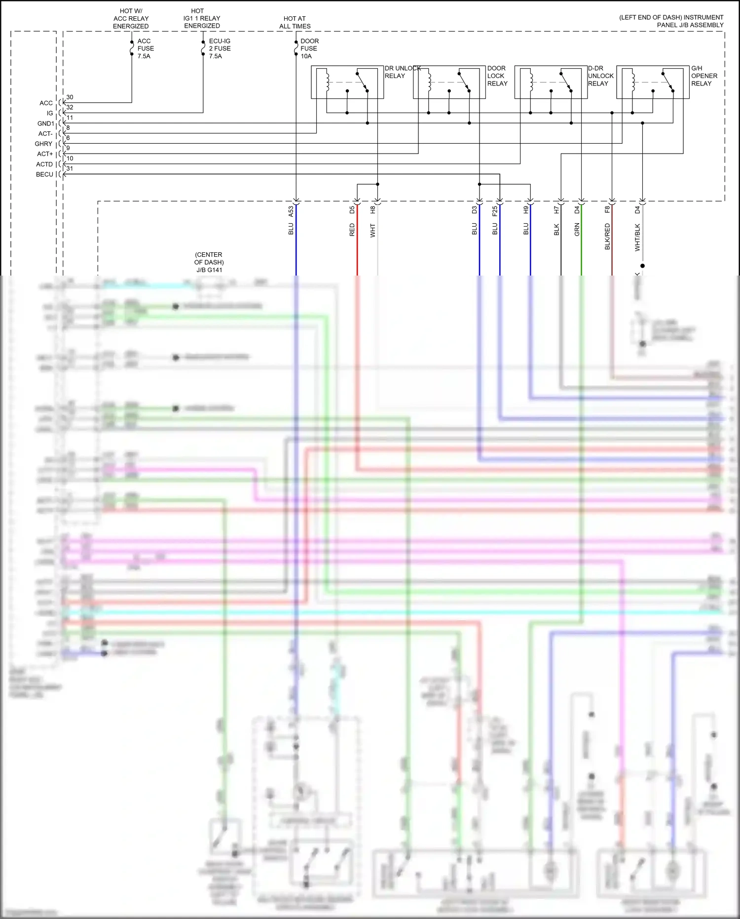 Lexus GX J150 facelift 2 (2019-2023) computer data lines system wiring diagram  (6 of 69)
