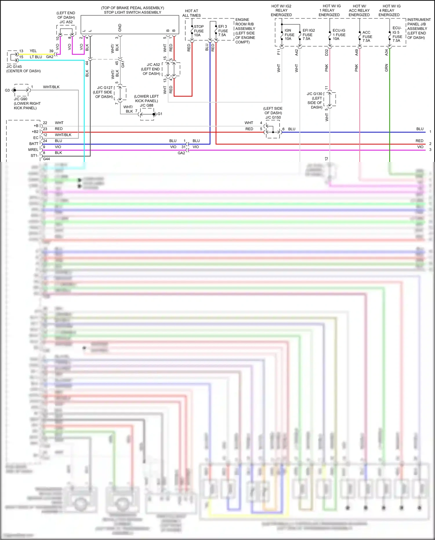 Lexus GX J150 facelift 2 (2019-2023) computer data lines system wiring diagram  (2 of 69)