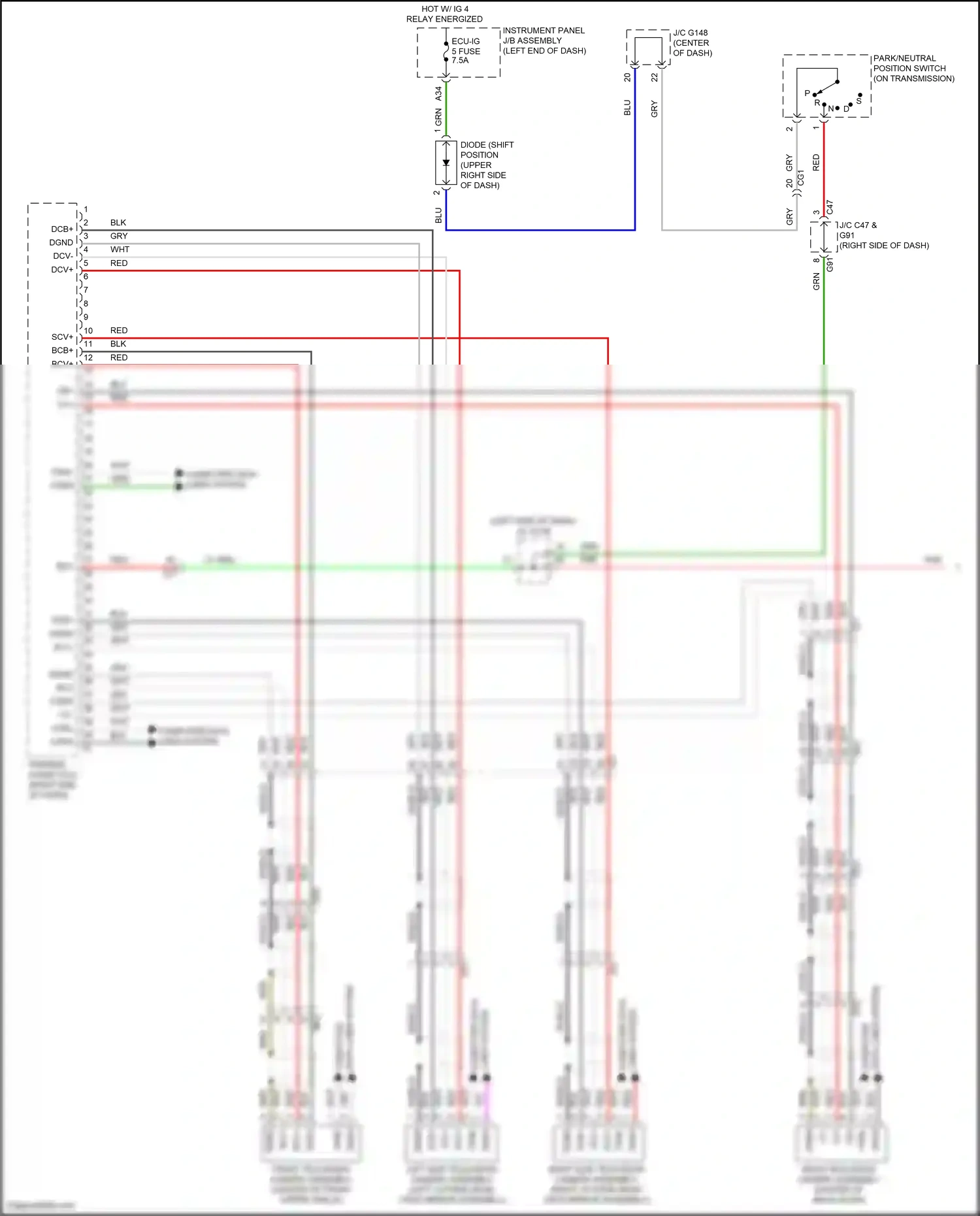 Lexus GX J150 facelift 2 (2019-2023) computer data lines system wiring diagram  (11 of 69)