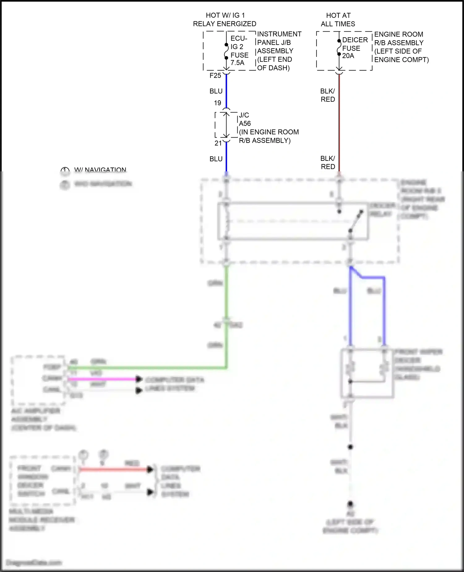 Lexus GX J150 facelift 2 (2019-2023) computer data lines system wiring diagram  (4 of 69)