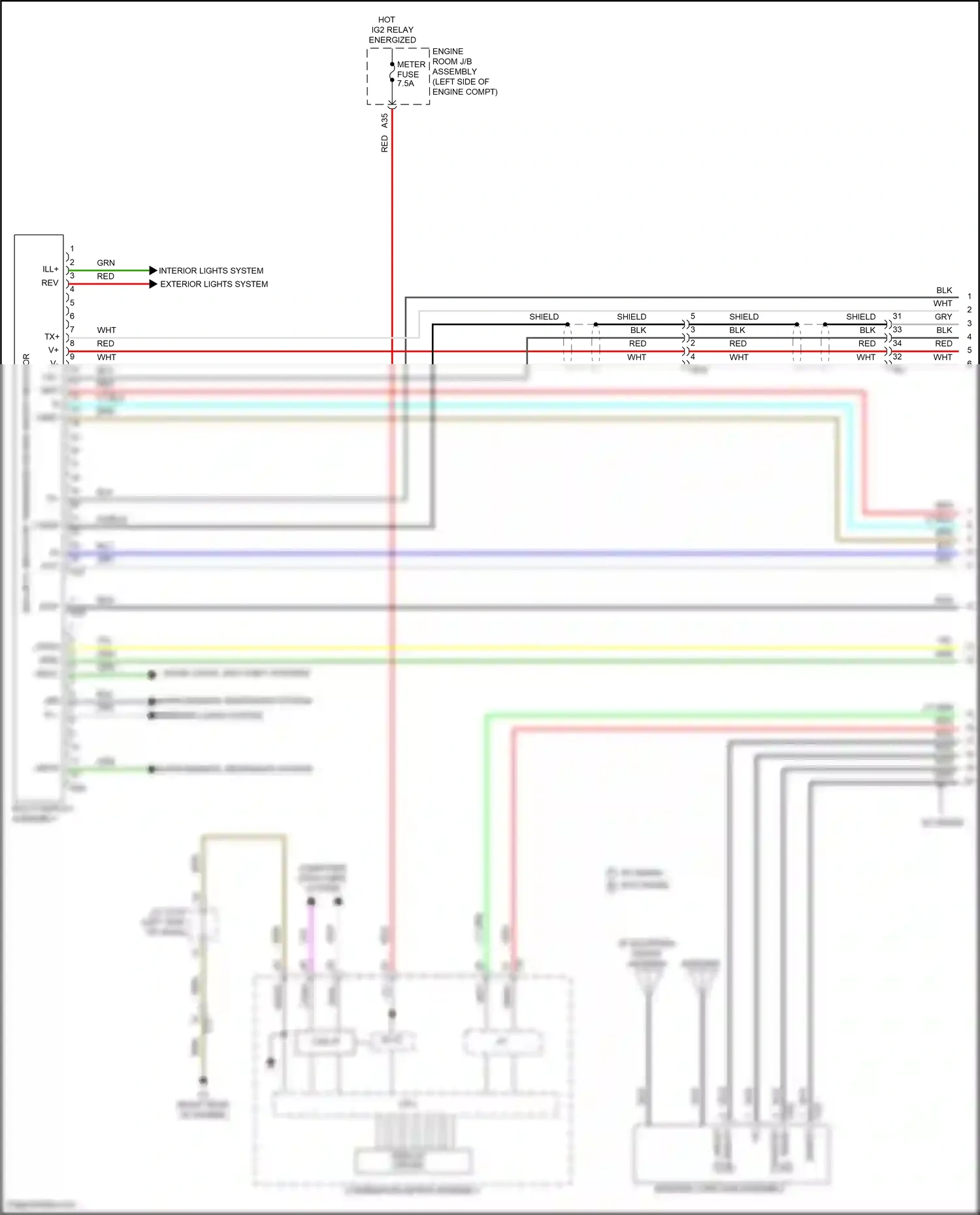 Lexus GX J150 facelift 2 (2019-2023) computer data lines system wiring diagram  (9 of 69)