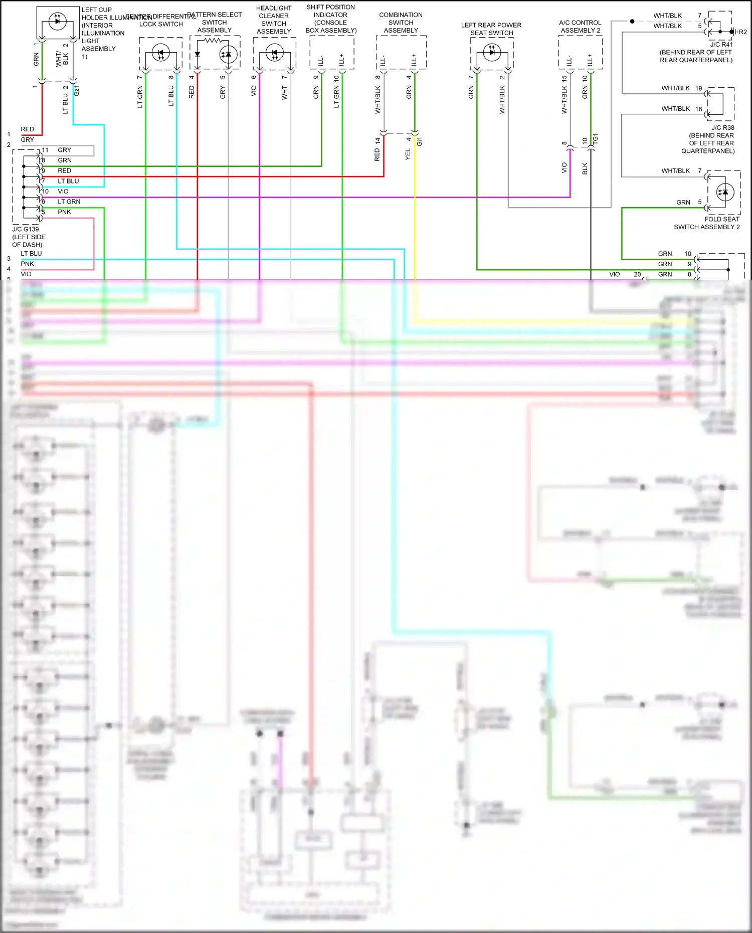 Lexus GX J150 facelift 2 (2019-2023) computer data lines system wiring diagram  (45 of 69)