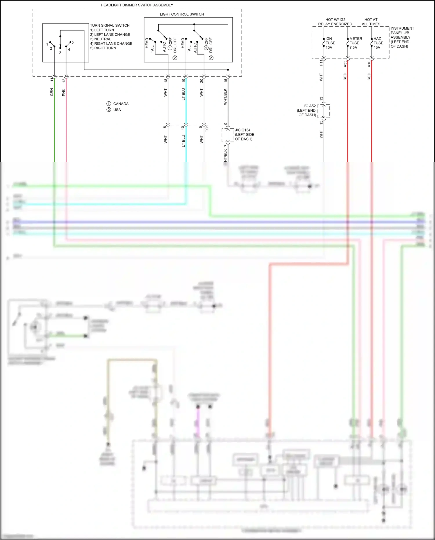 Lexus GX J150 facelift 2 (2019-2023) computer data lines system wiring diagram  (24 of 69)