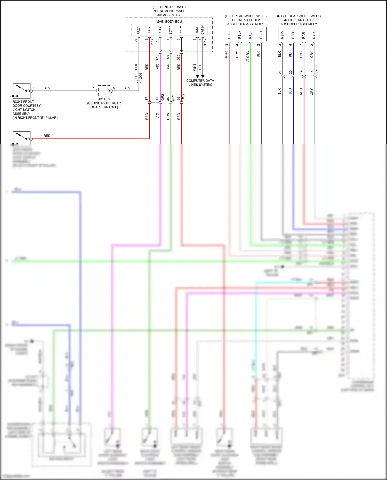 Lexus GX J150 facelift 2 (2019-2023) computer data lines system wiring diagram  (56 of 69)