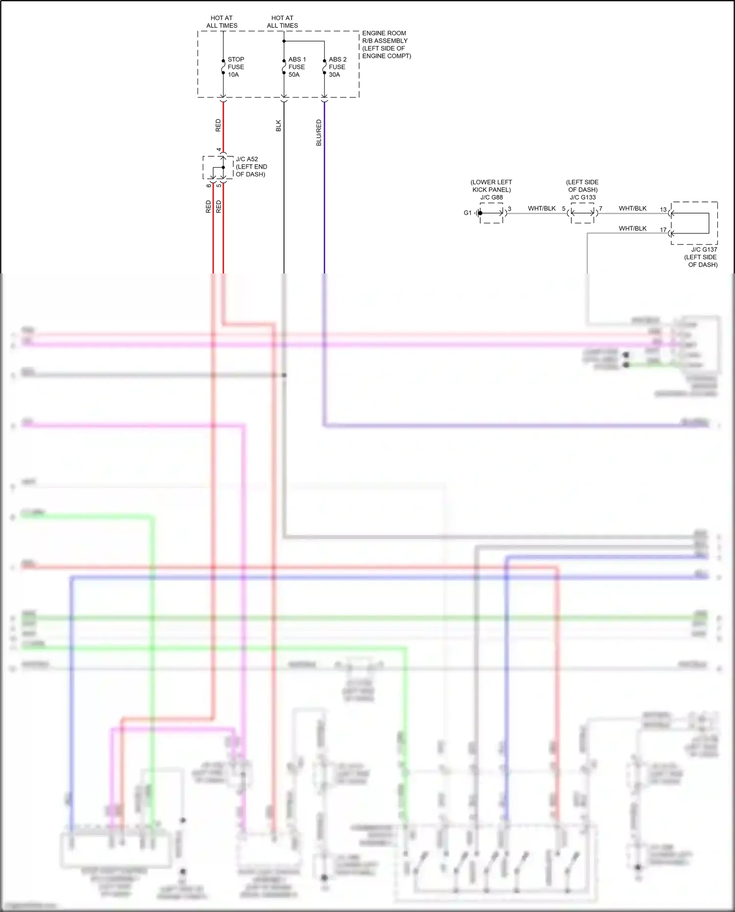 Lexus GX J150 facelift 2 (2019-2023) computer data lines system wiring diagram  (52 of 69)