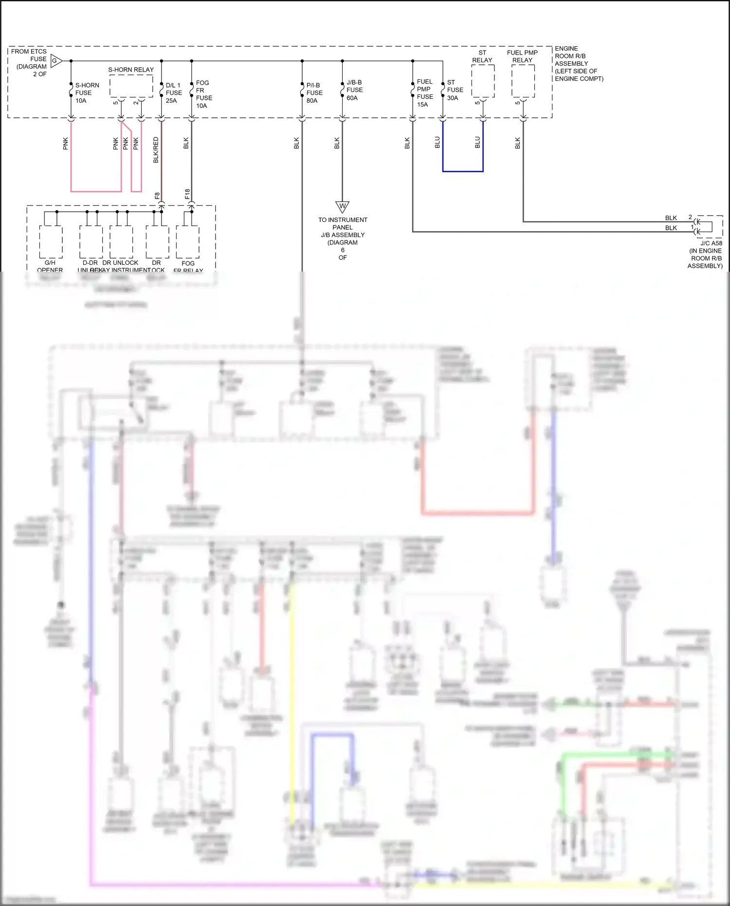 Lexus GX J150 facelift 2 (2019-2023) engine switch wiring diagram  (3 of 5)