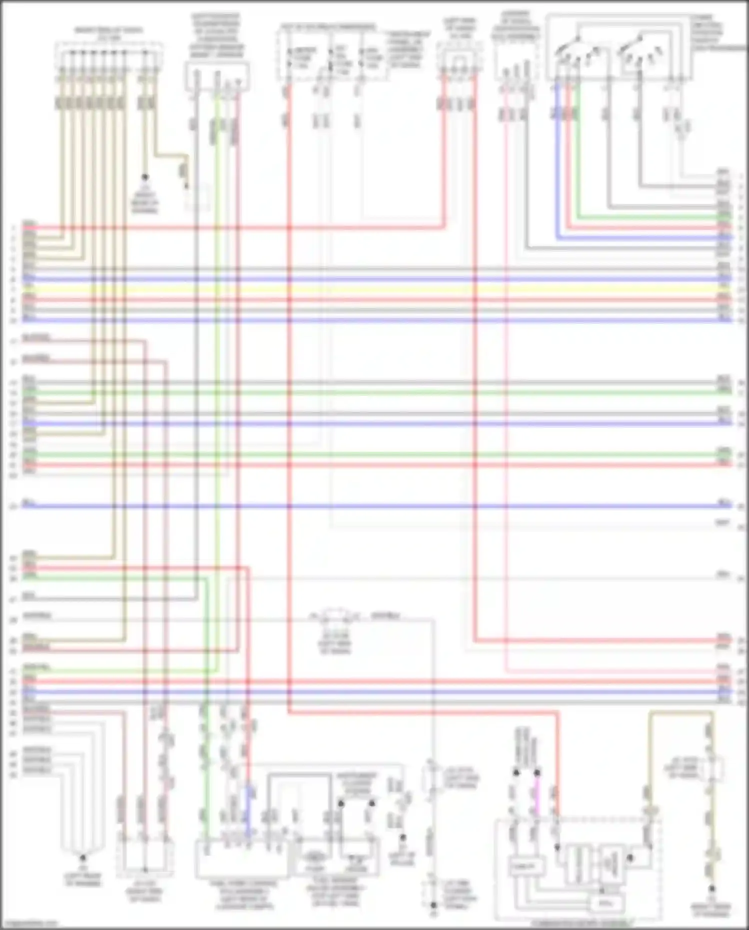 Wiring diagram fuel sender gauge assembly for Lexus GX J150 facelift 2 (2019-2023) (2 of 2)