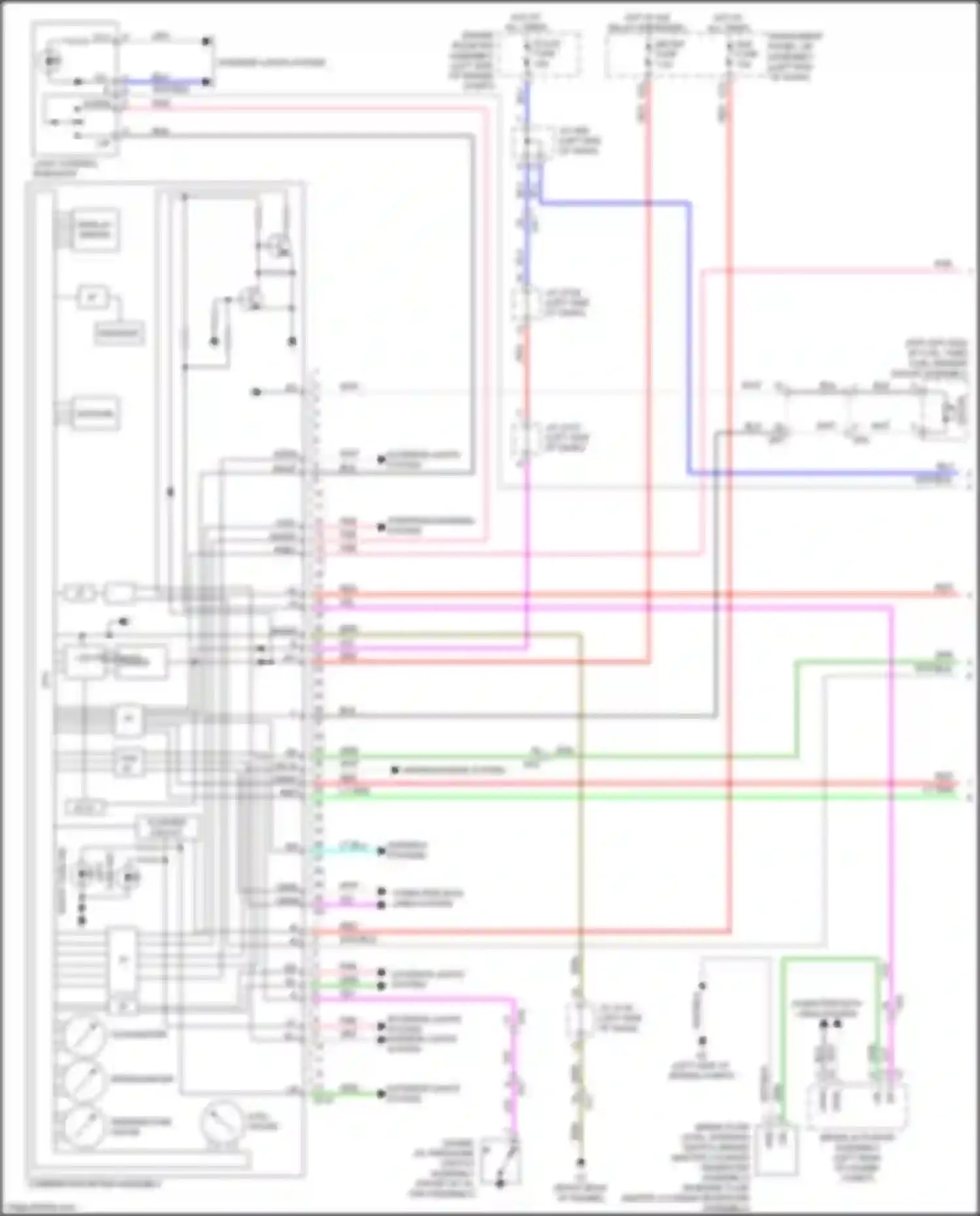 Wiring diagram fuel sender gauge assembly for Lexus GX J150 facelift 2 (2019-2023) (1 of 2)