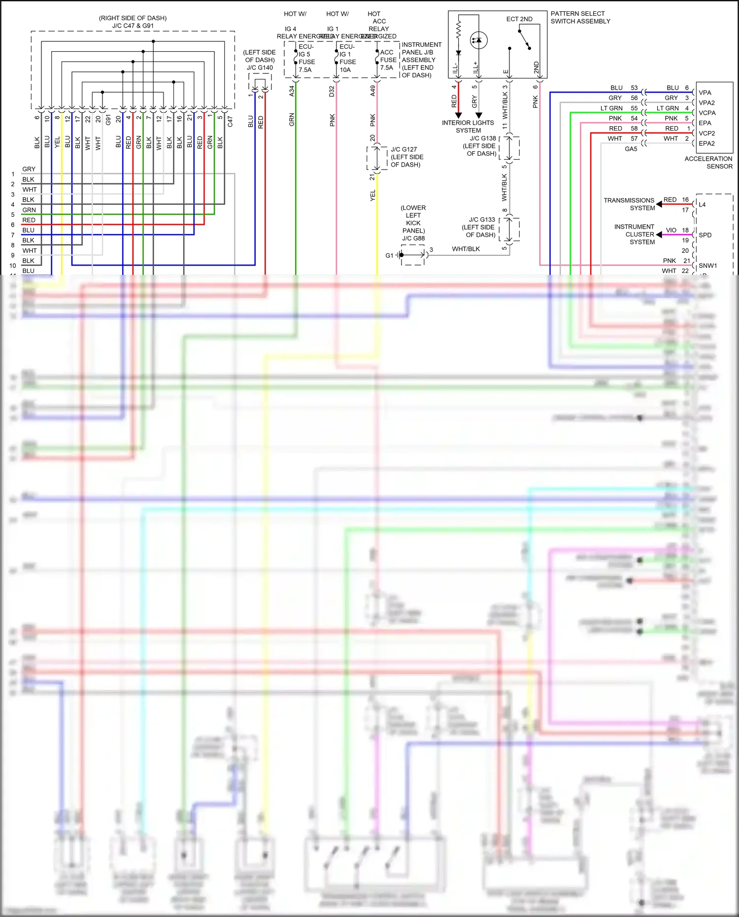 Lexus GX J150 facelift 2 (2019-2023) id code box wiring diagram  (4 of 4)
