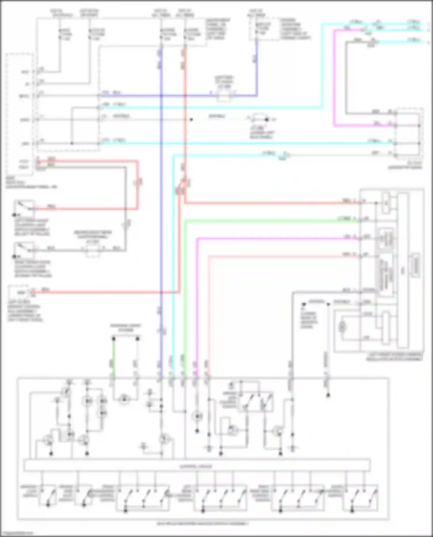 Wiring diagram main body ecu for Lexus GX J150 facelift 2 (2019-2023) (8 of 24)
