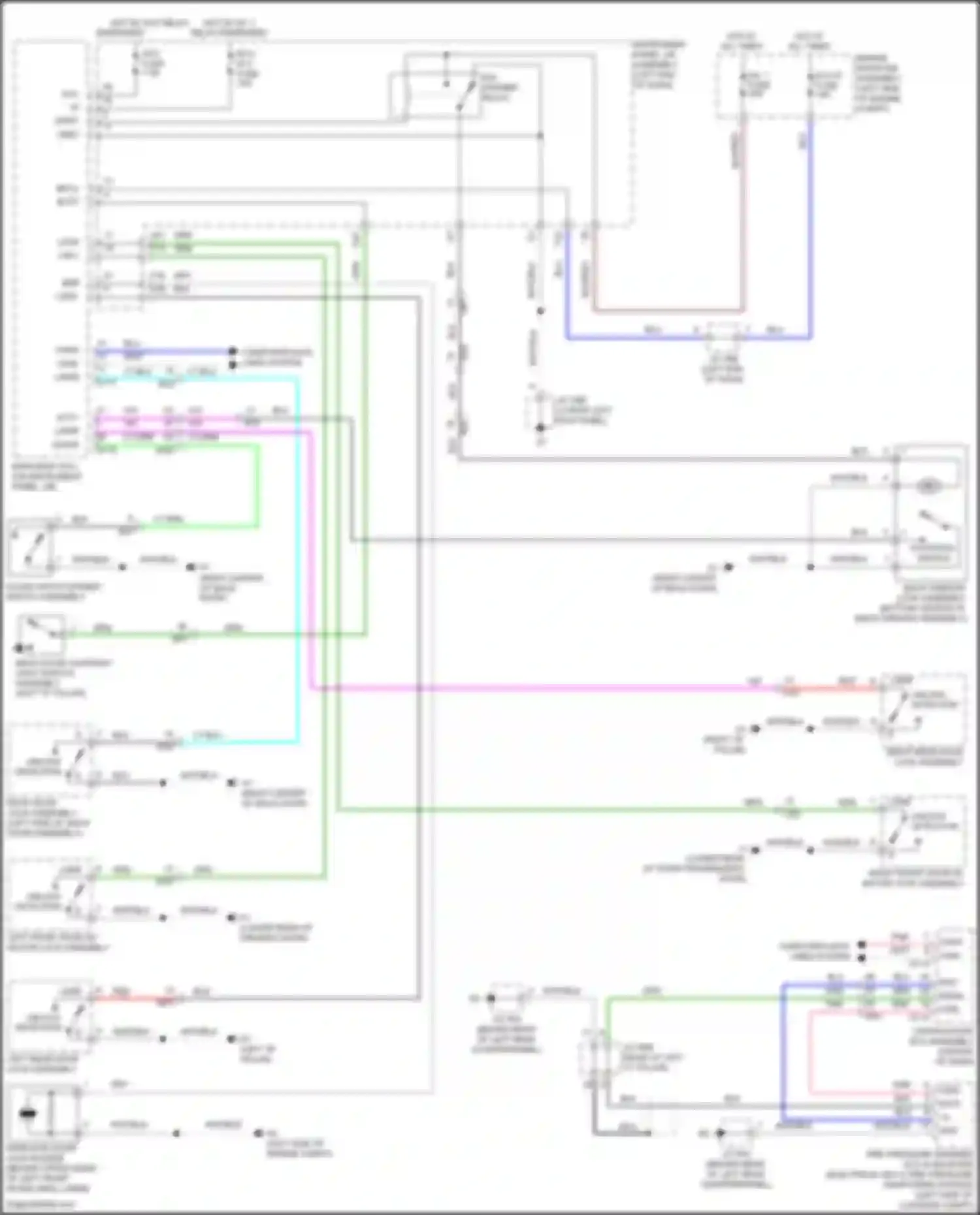 Wiring diagram main body ecu for Lexus GX J150 facelift 2 (2019-2023) (5 of 24)