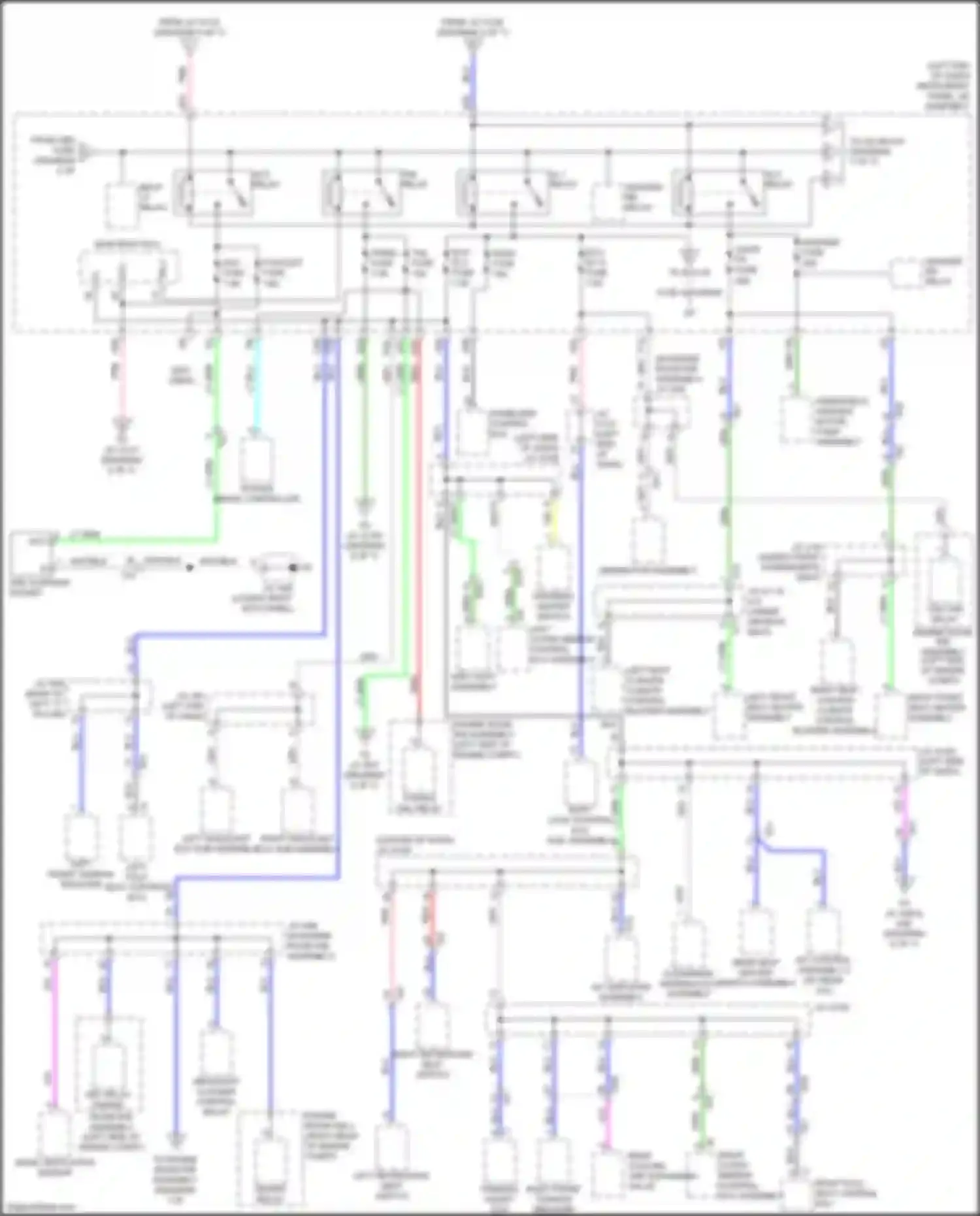 Wiring diagram main body ecu for Lexus GX J150 facelift 2 (2019-2023) (17 of 24)