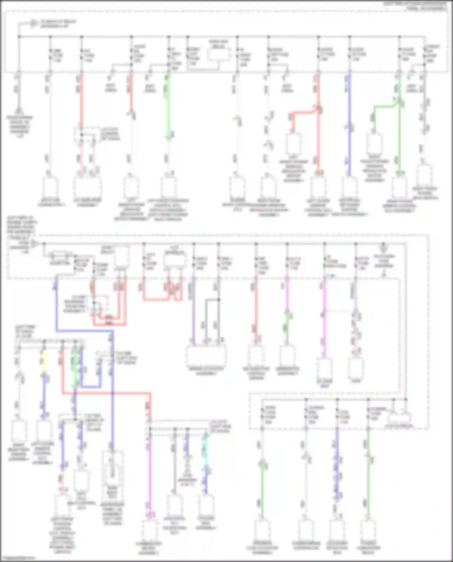 Wiring diagram main body ecu for Lexus GX J150 facelift 2 (2019-2023) (16 of 24)