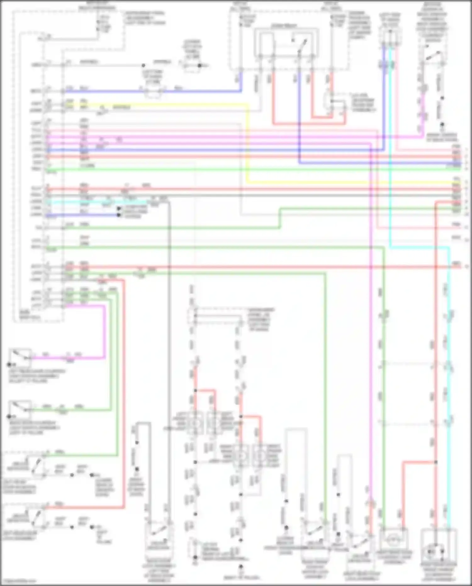 Wiring diagram main body ecu for Lexus GX J150 facelift 2 (2019-2023) (12 of 24)