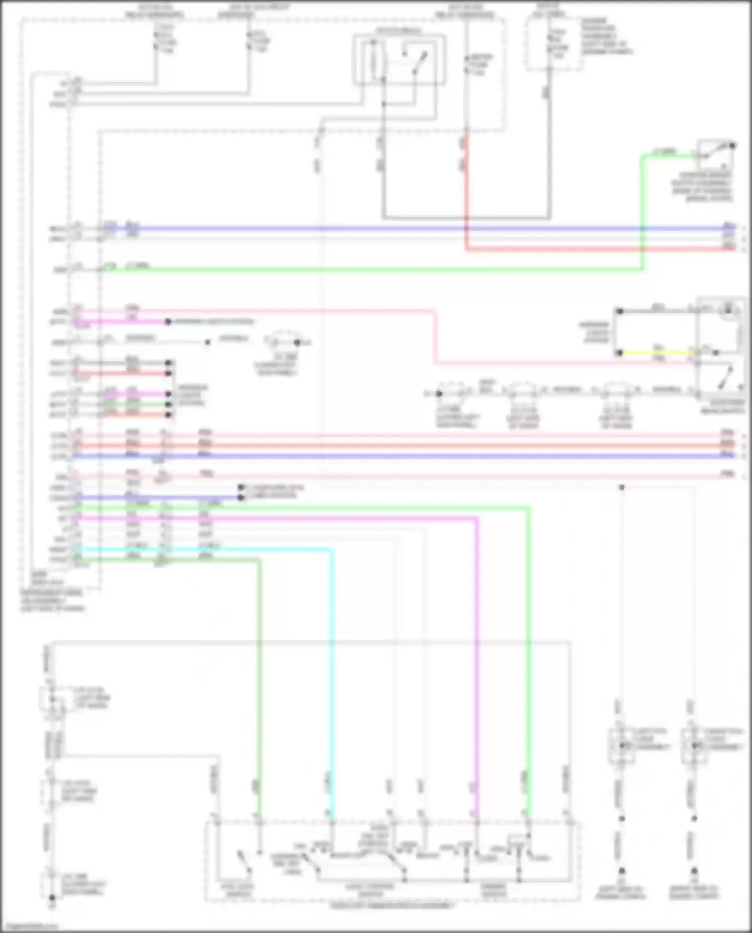 Wiring diagram main body ecu for Lexus GX J150 facelift 2 (2019-2023) (3 of 24)