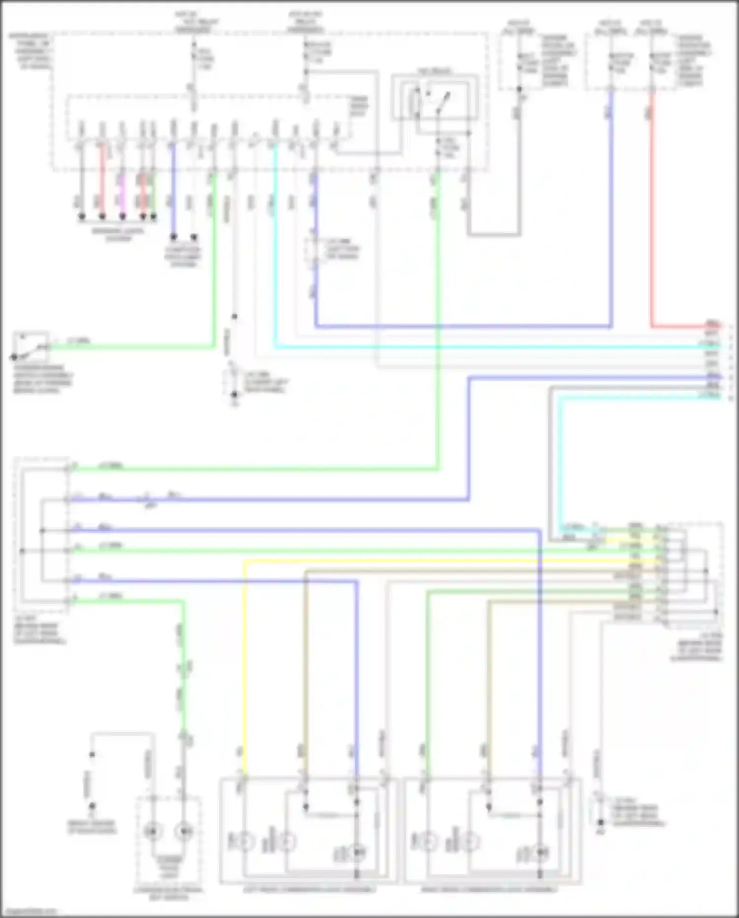 Wiring diagram main body ecu for Lexus GX J150 facelift 2 (2019-2023) (1 of 24)