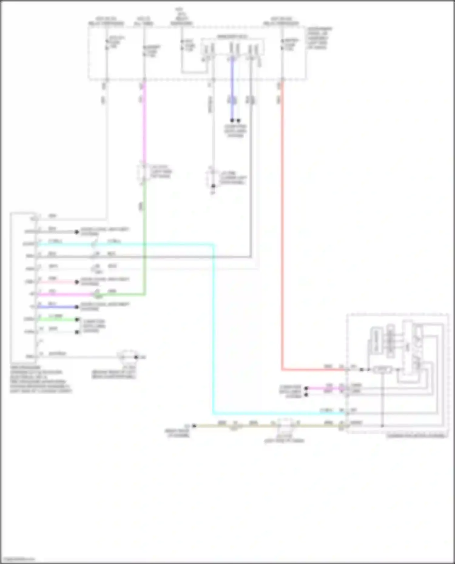 Wiring diagram main body ecu for Lexus GX J150 facelift 2 (2019-2023) (20 of 24)