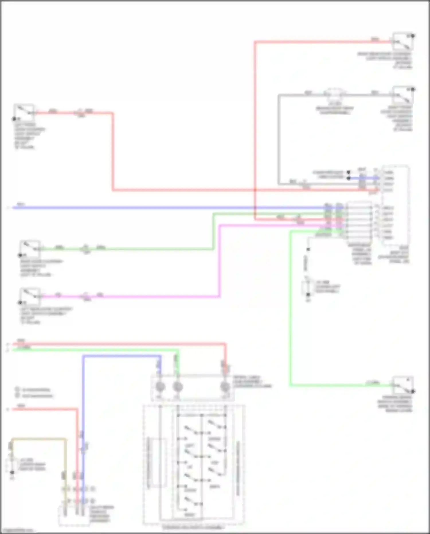Wiring diagram main body ecu for Lexus GX J150 facelift 2 (2019-2023) (4 of 24)